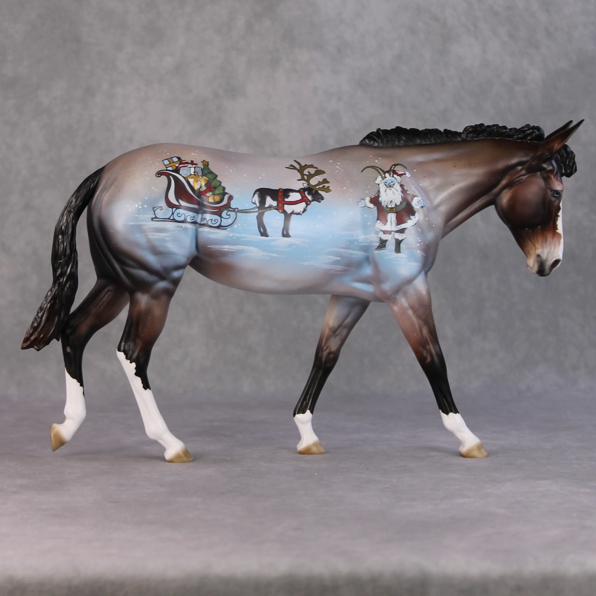 Krampusnacht OOAK Krampus Deco Mule By Jess Hamill HS24