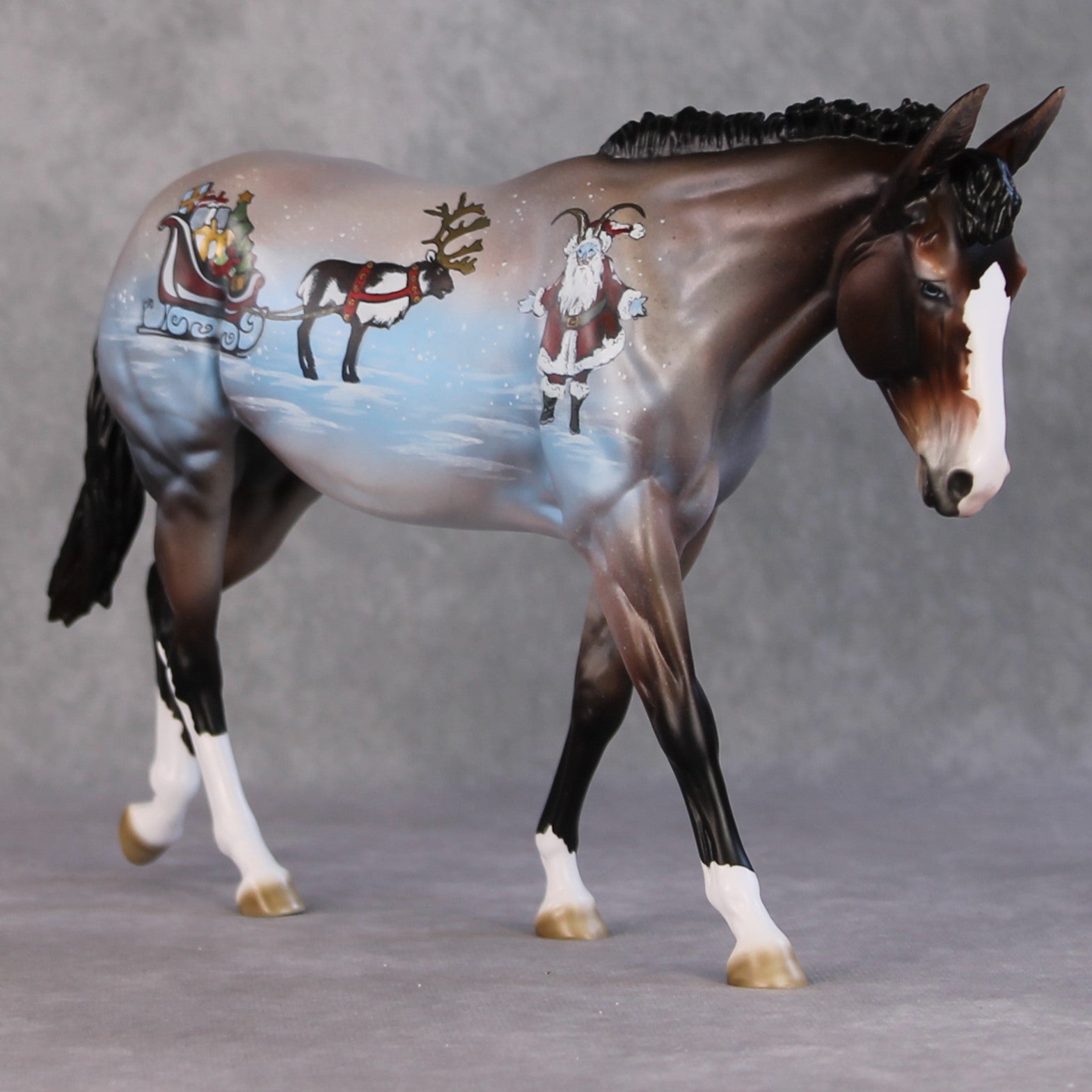 Krampusnacht OOAK Krampus Deco Mule By Jess Hamill HS24