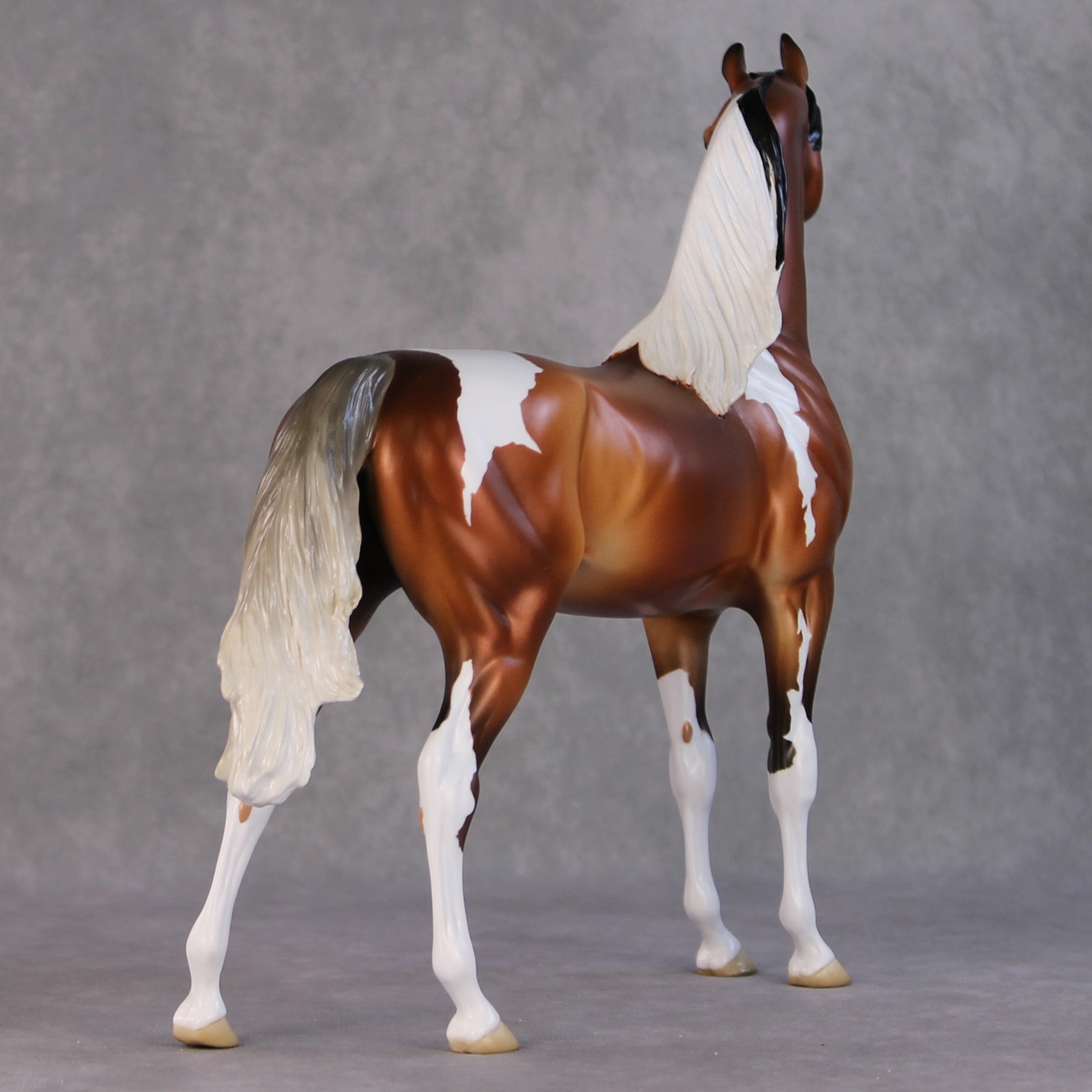 Ulaanbaatar OOAK Bay Tobiano With Gulastra Plume Arabian By Jess Hamill HS24