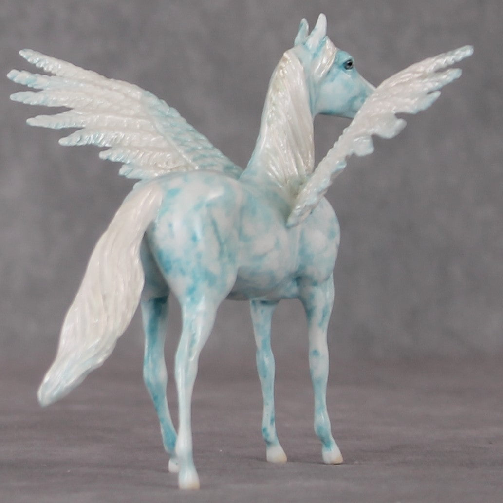 Sea Breeze OOAK Blue Pegasus Decorator Morgan Chip By Andrea Thomason HS24