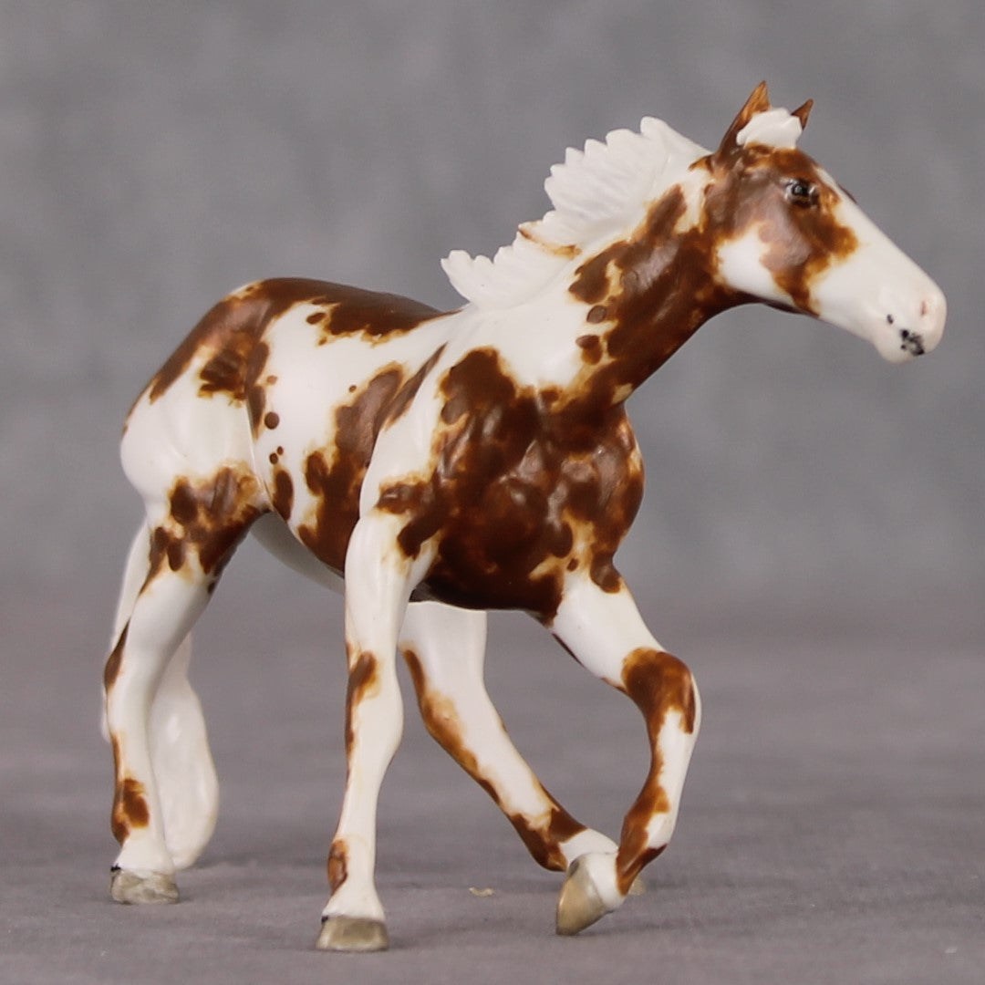 Labrynth OOAK Chestnut Pinto Cutter Custom Chip By Andrea Thomason HS24