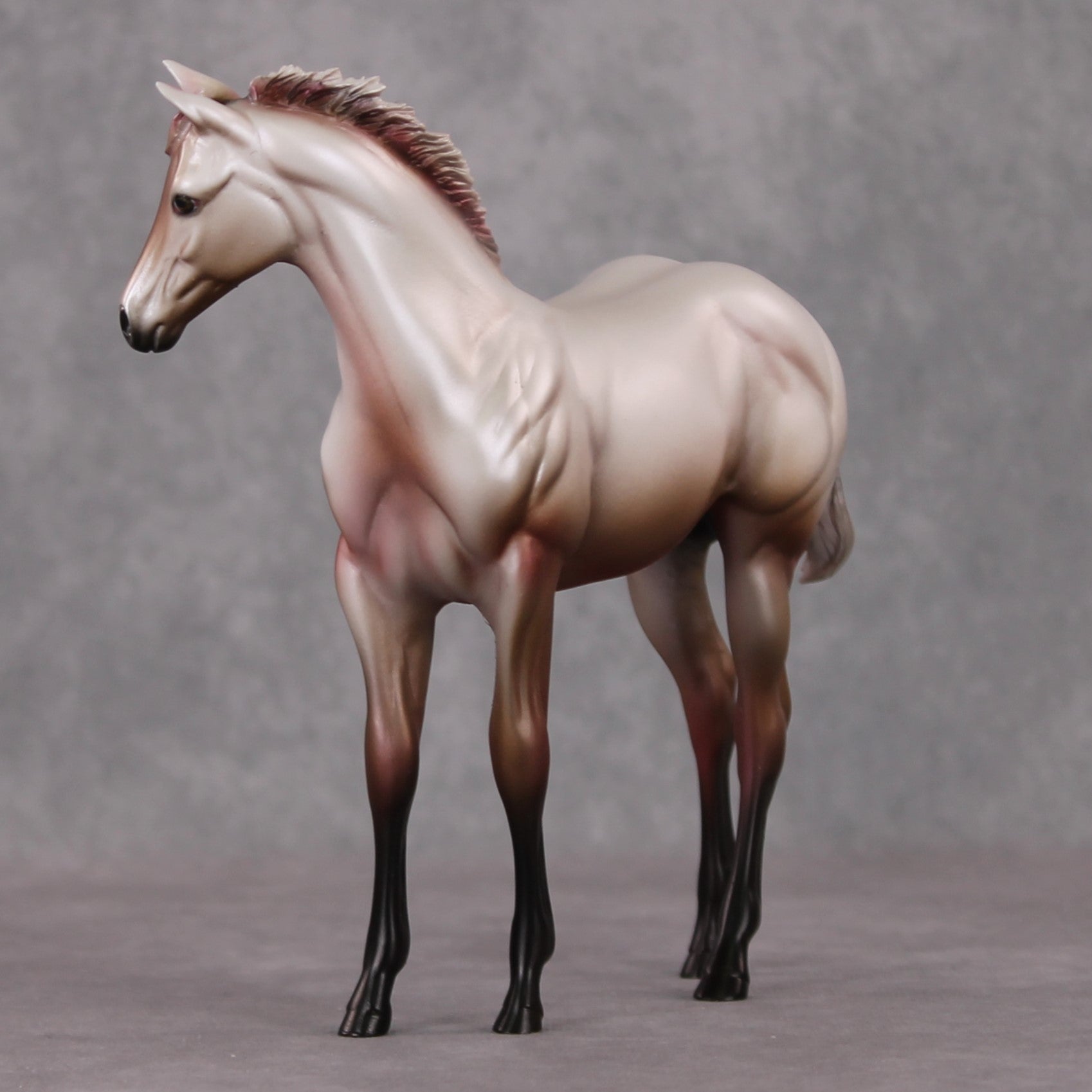 Dorothy OOAK Roan Custom Weanling By Dawn Quick HS24