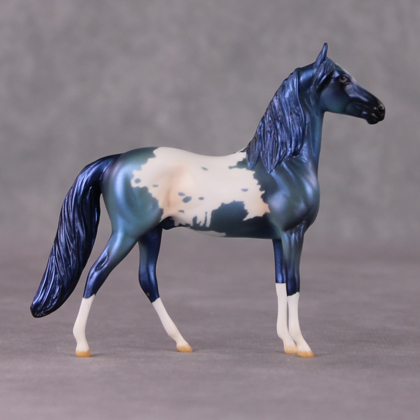 Crystal OOAK Blue Teal Appy Deco Morgan Chip By Jamie Adamson HS24