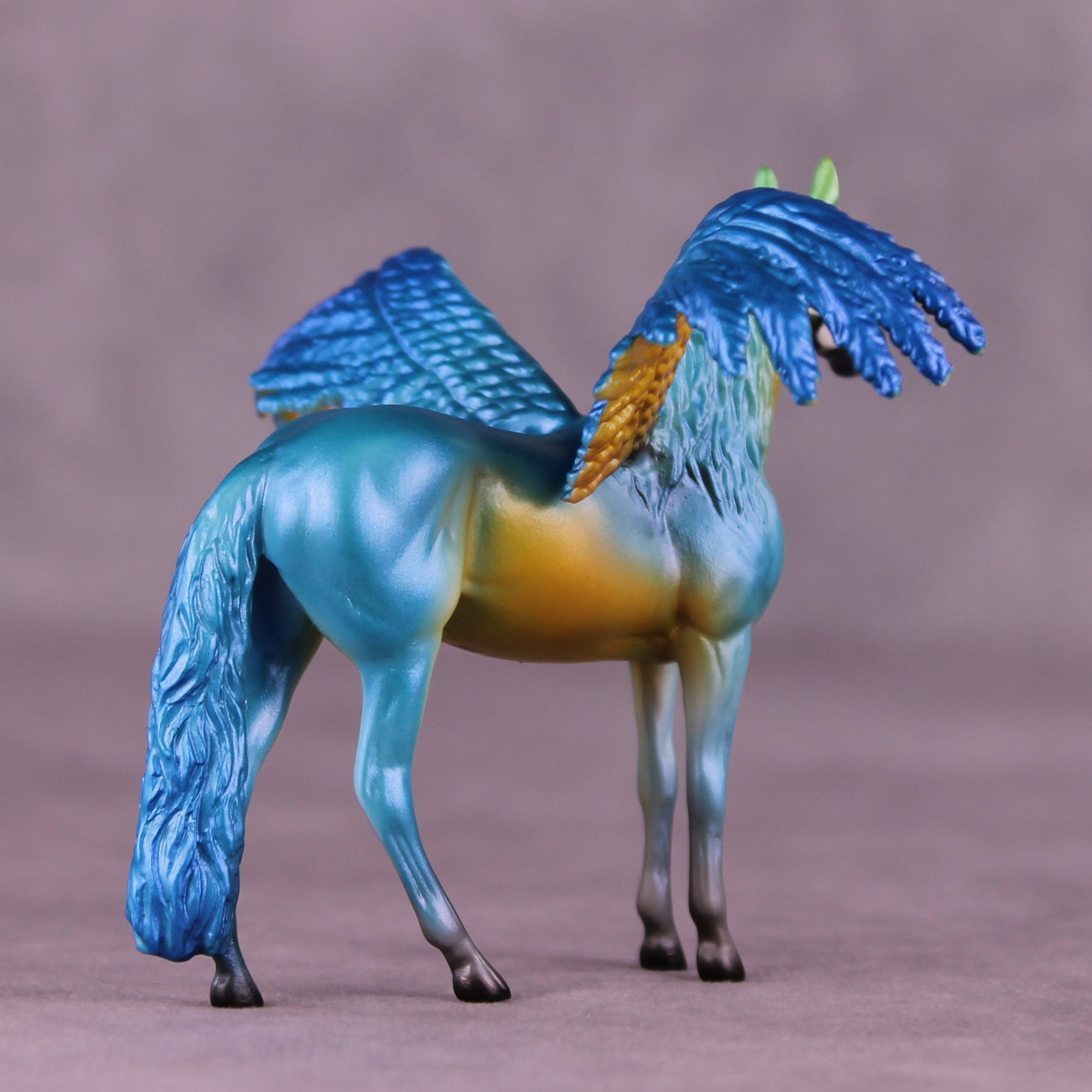 Blue and Gold Macaw FCM OOAK Chip Grab Bag by Jess Hamill MS25