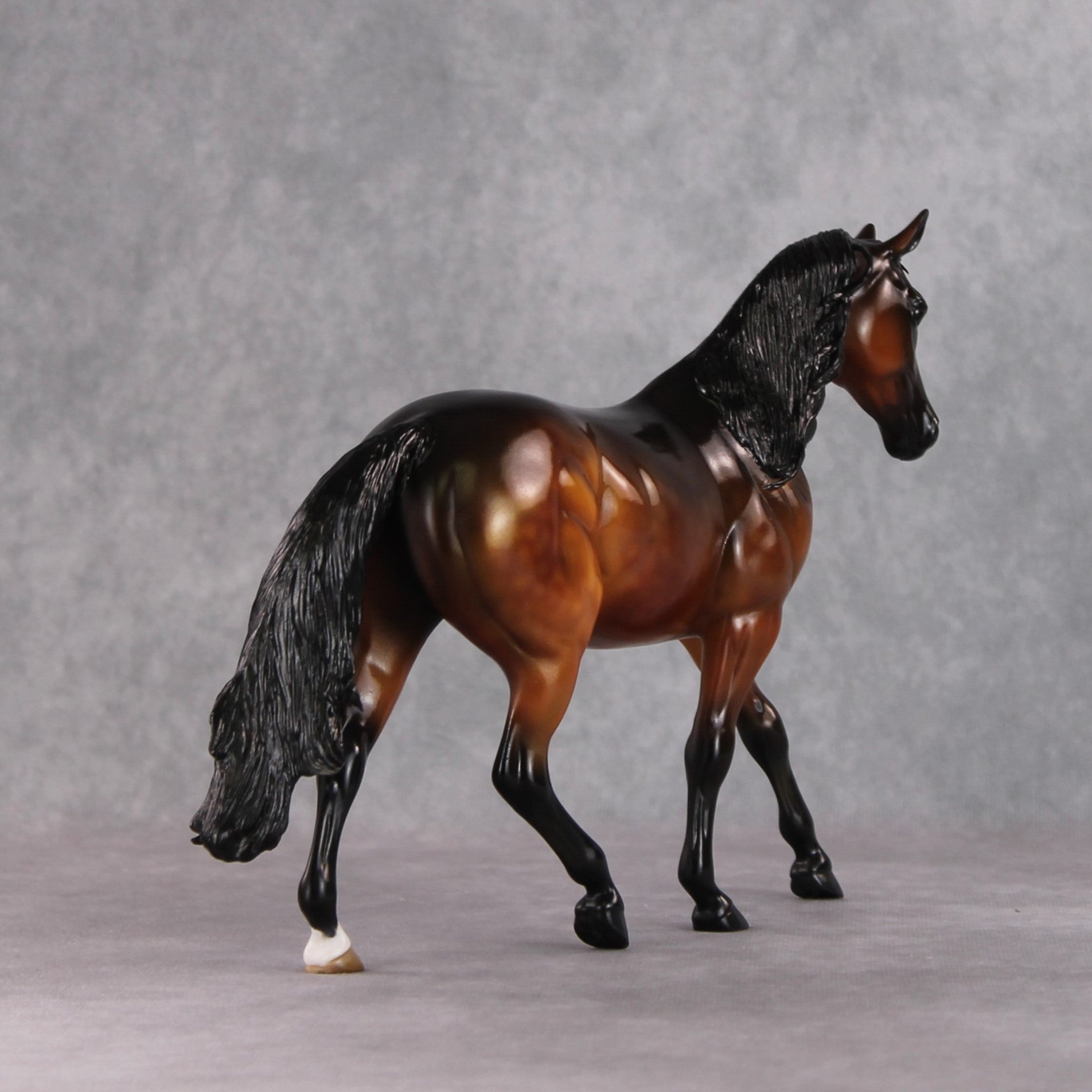 "A Moment of Zen" OOAK Custom Golden Dappled Bay Pony Stone By Kristin Cermele - Gemstone Series