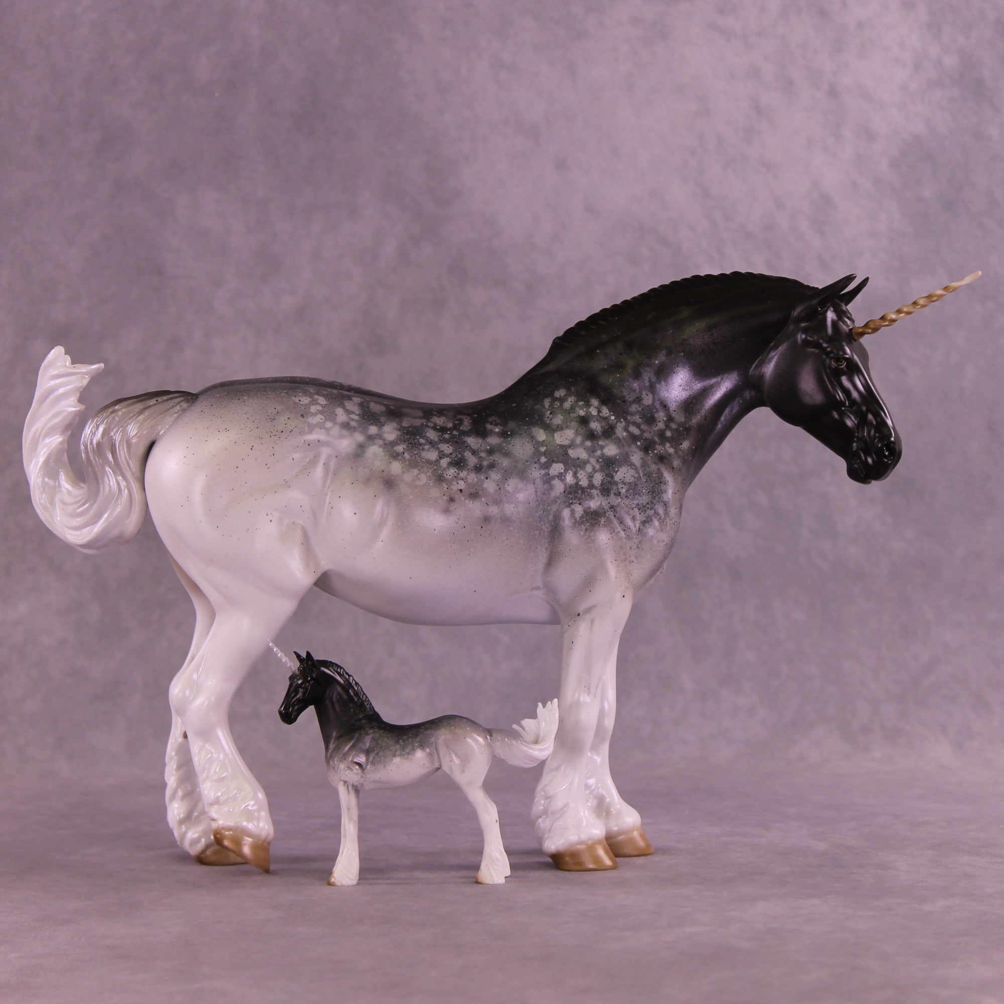 Mini Glacial OOAK EFCM Chip Standing Drafter by Jess Hamill & Melanie Miller SCD26