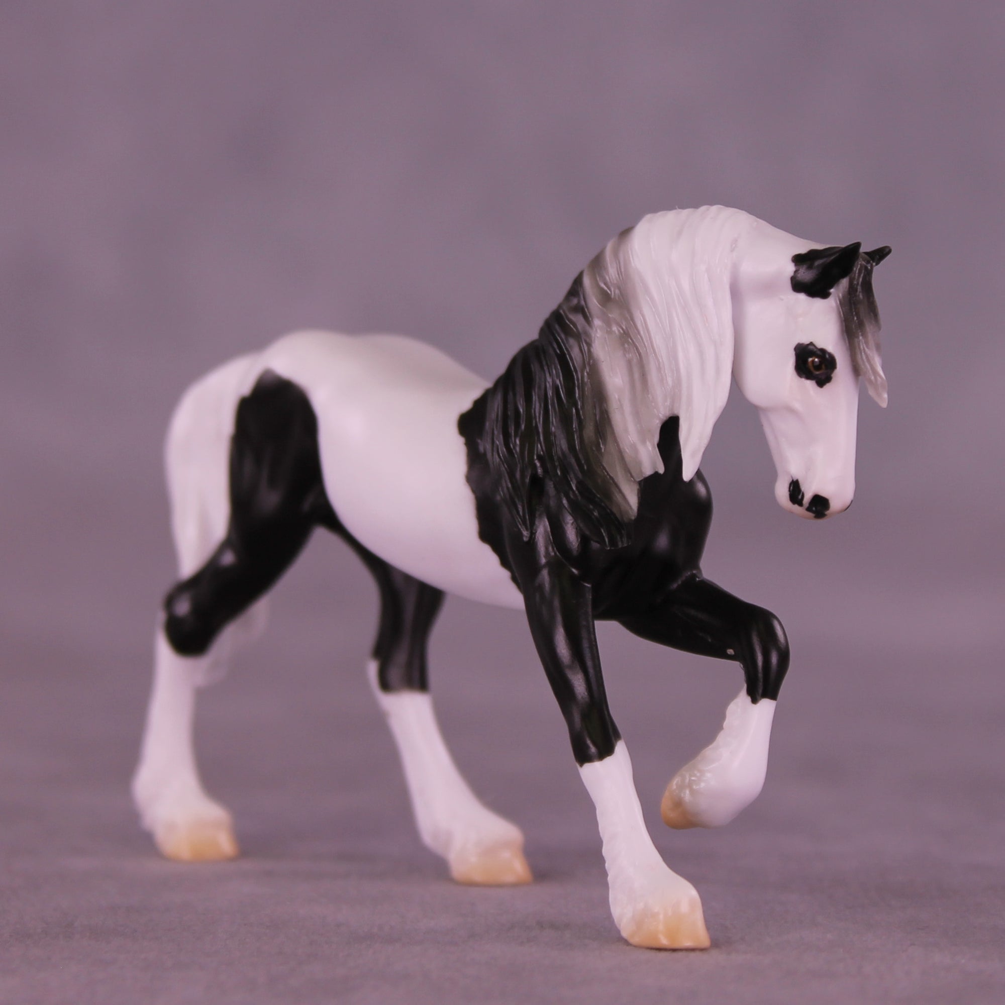 Mini Xiongmao OOAK EFCM Chip Friesian by Jess Hamill & Melanie Miller SCD26