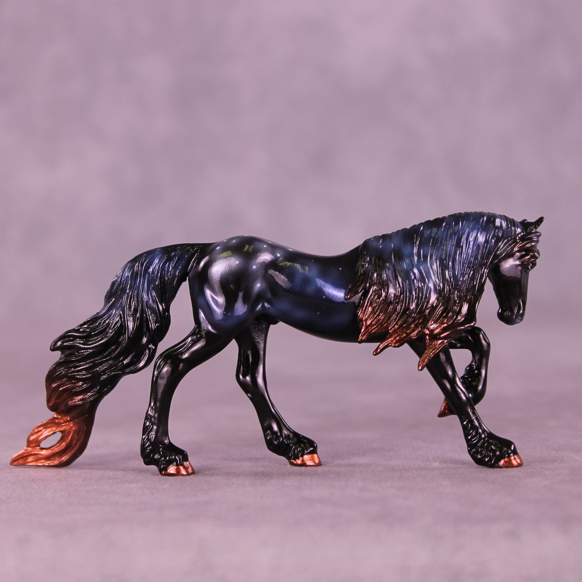 Mini Albali OOAK EFCM Chip Friesian by Ashley Palmer & Melanie Miller SCD26