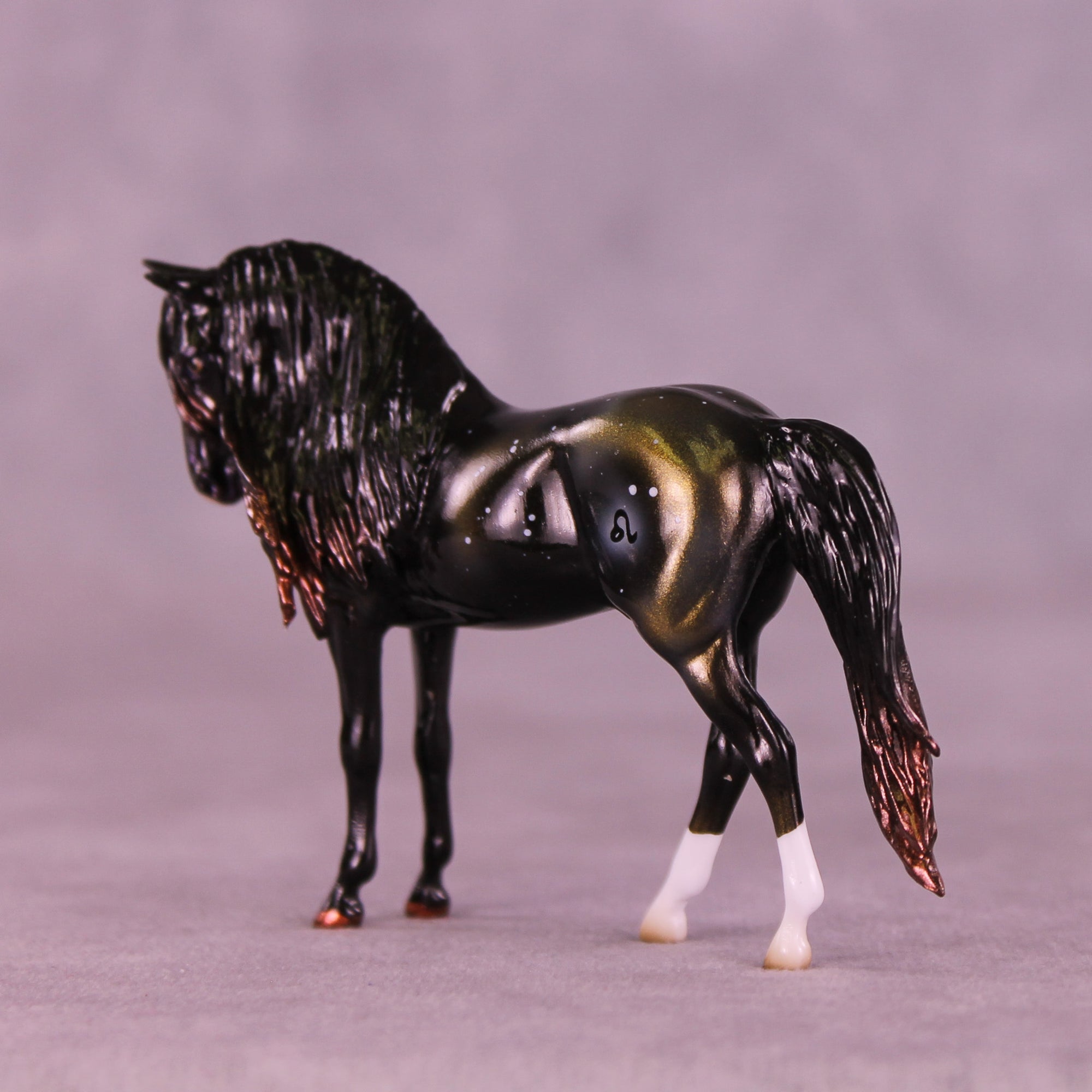 Mini Algieba OOAK EFCM Chip Andalusian by Ashley Palmer & Melanie Miller SCD26