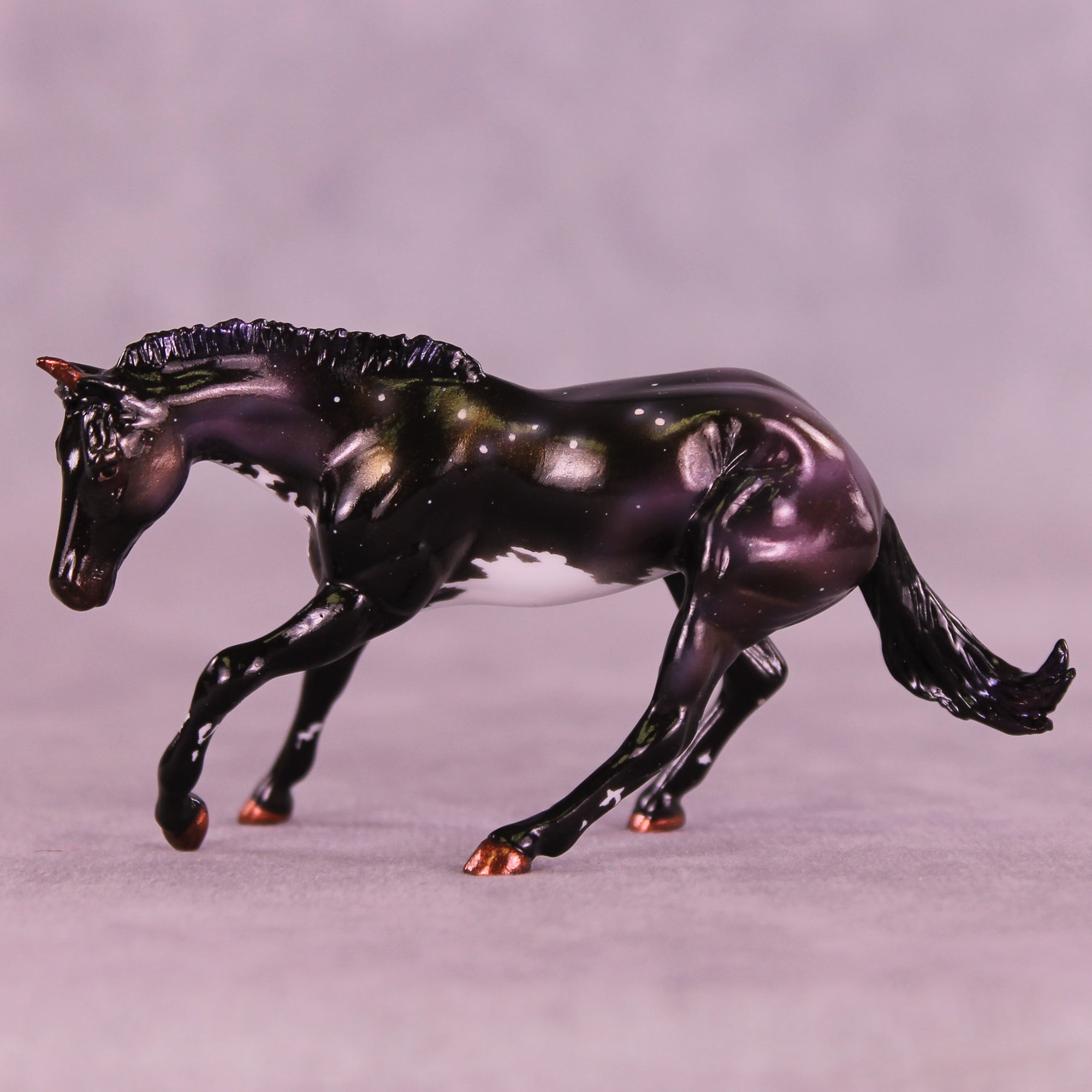 Mini Atlas OOAK EFCM Chip Cutting Horse by Ashley Palmer & Melanie Miller SCD26