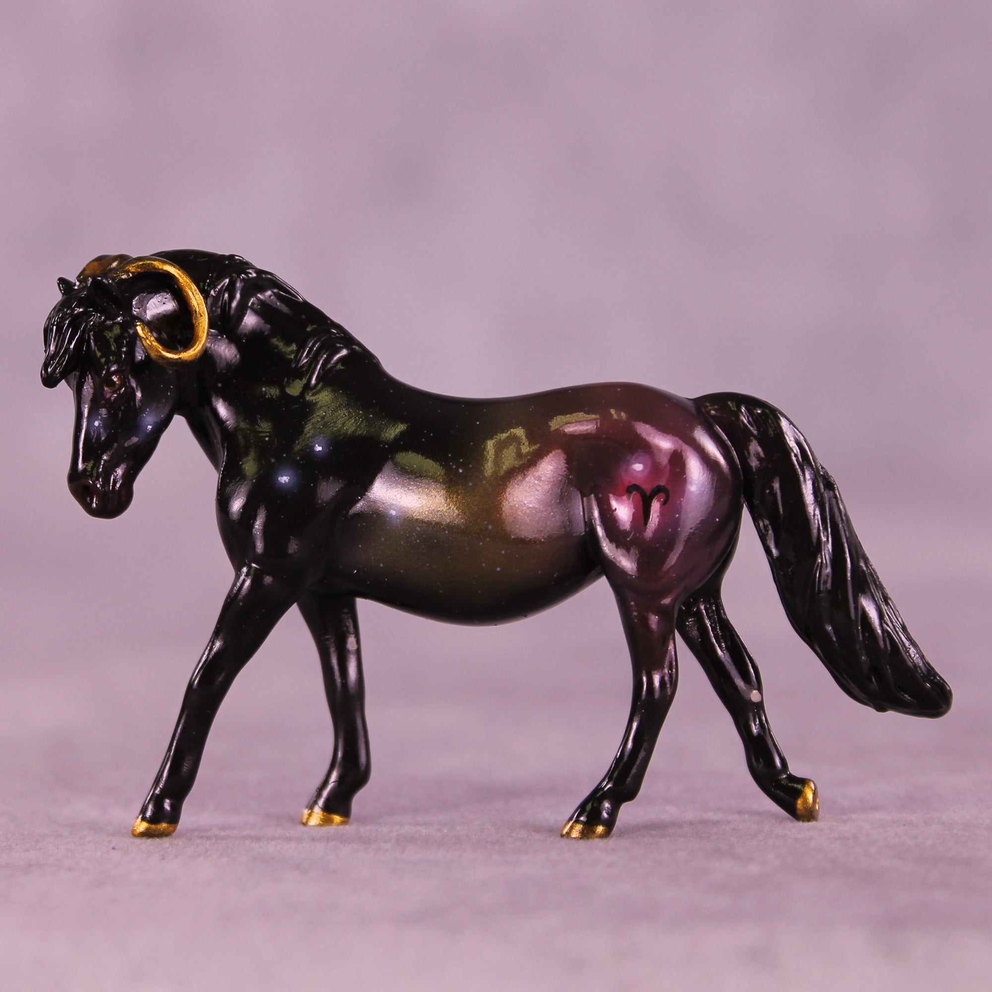 Mini Arietes OOAK EFCM Chip Pony by Ashley Palmer & Melanie Miller SCD26