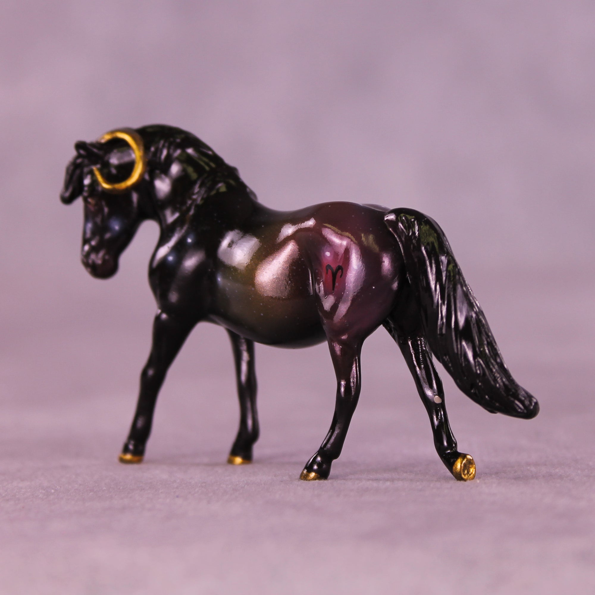 Mini Arietes OOAK EFCM Chip Pony by Ashley Palmer & Melanie Miller SCD26