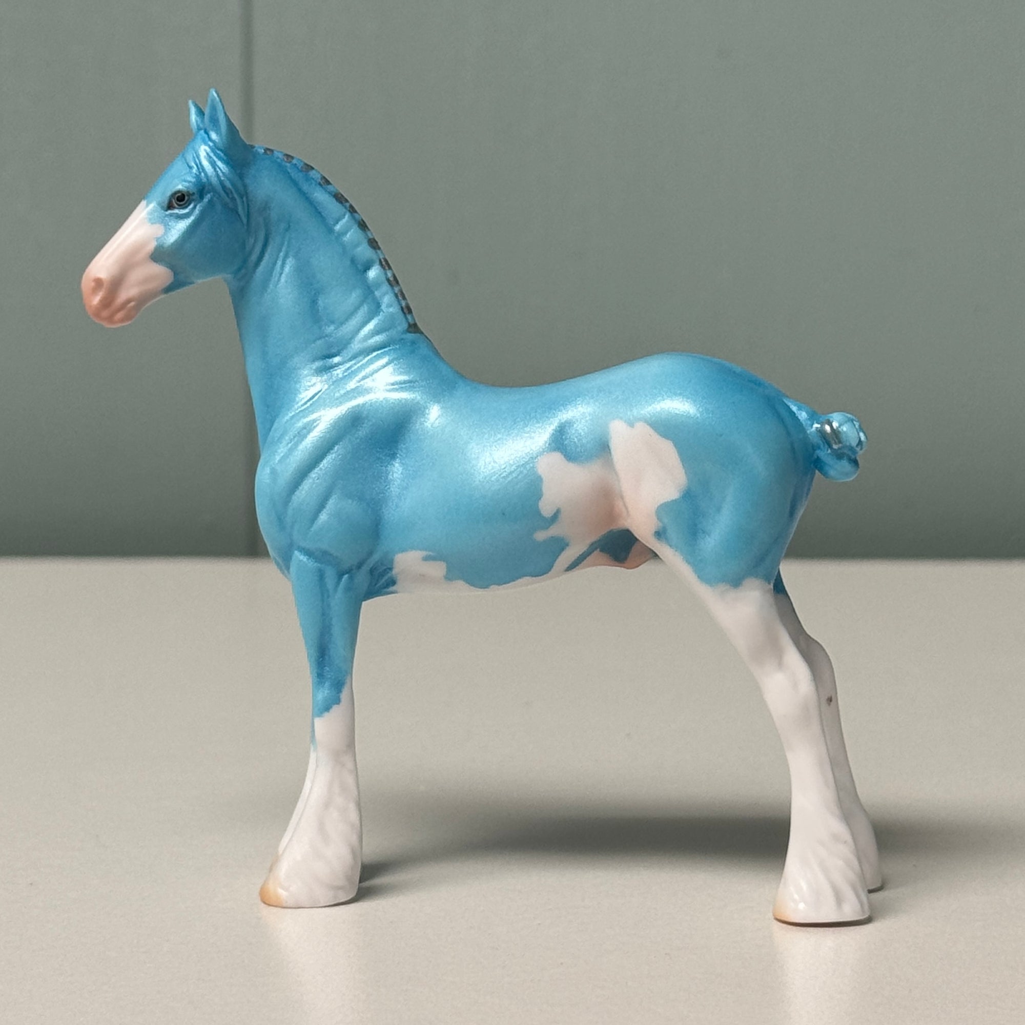 Cyanid OOAK Deco Cyan Blue Sabino Draft Chip By Jess Hamill EQ24