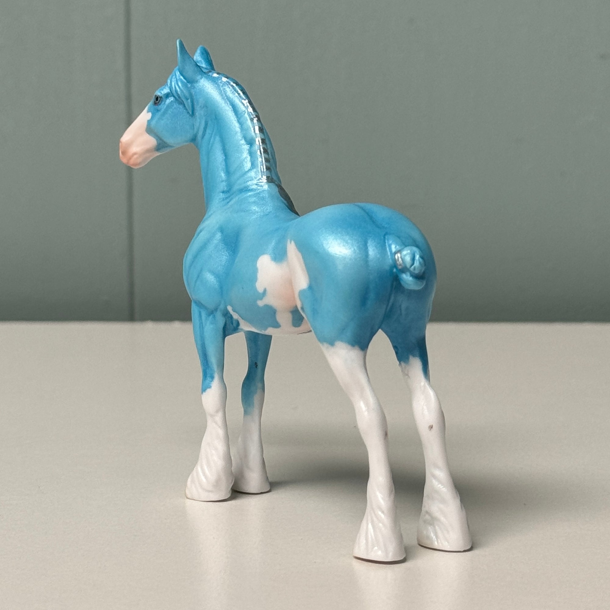 Cyanid OOAK Deco Cyan Blue Sabino Draft Chip By Jess Hamill EQ24