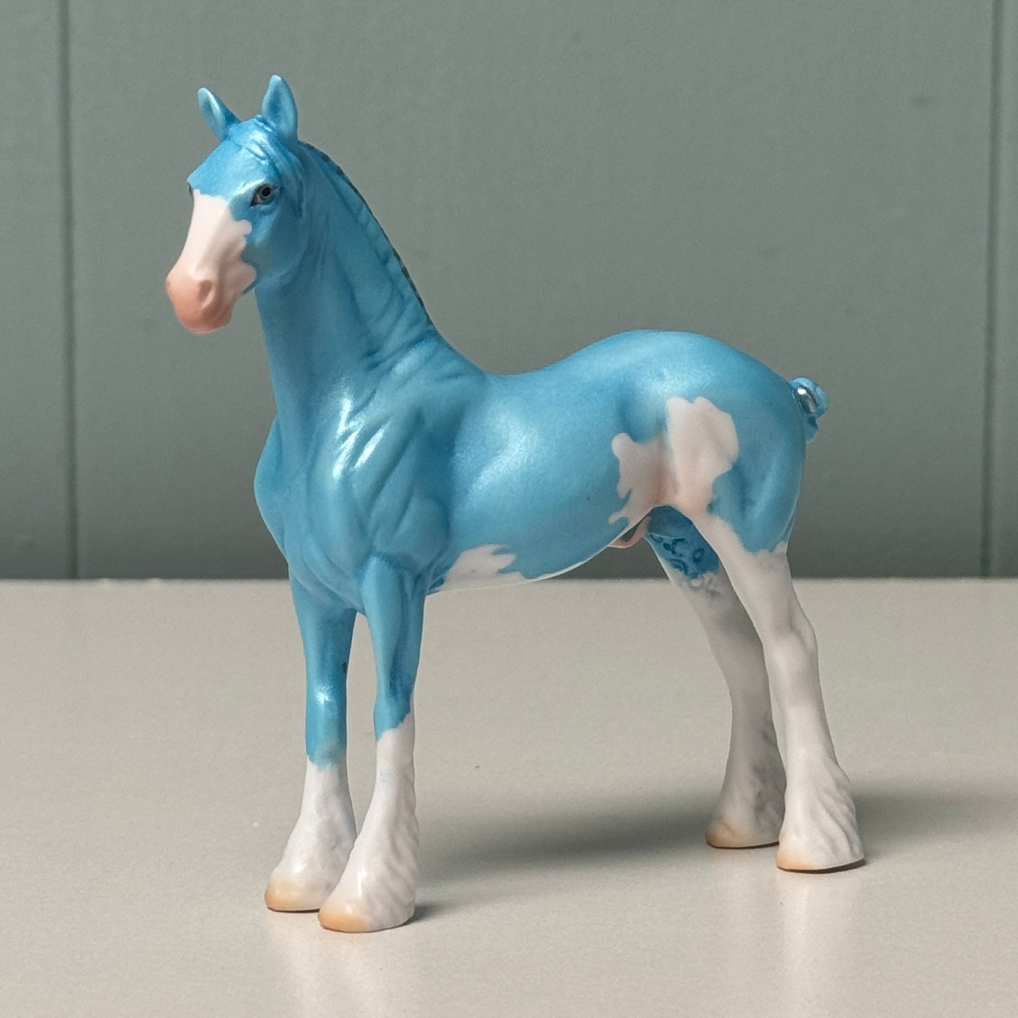 Cyanid OOAK Deco Cyan Blue Sabino Draft Chip By Jess Hamill EQ24