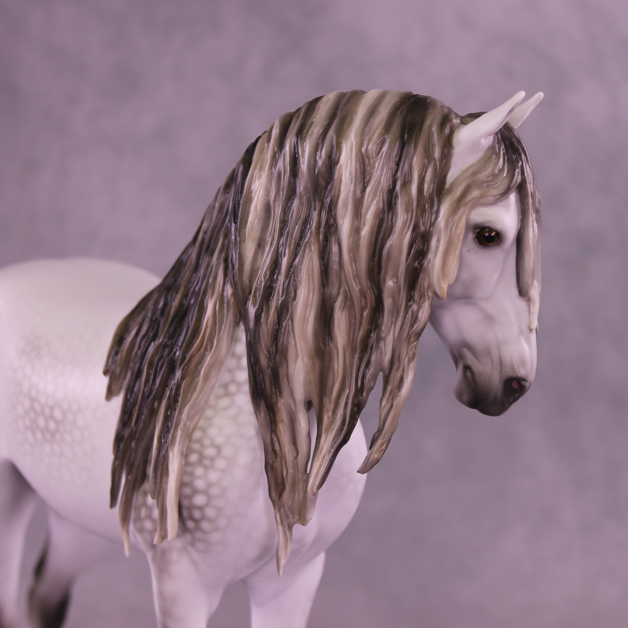 Mega Marshmallow Fluff Fandango OOAK EFCM Andalusian by Ellen Robbins & Melanie Miller SCD26