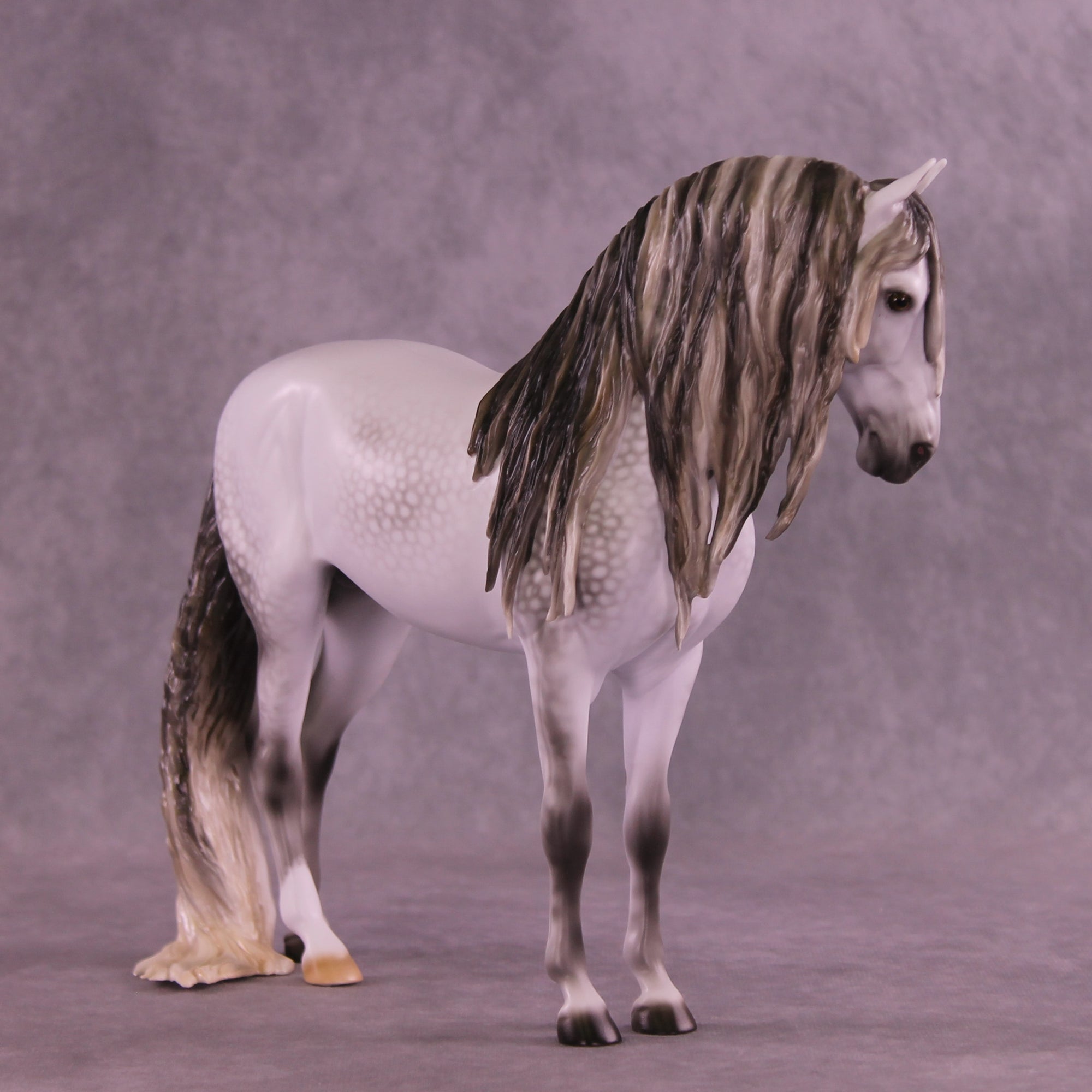 Mega Marshmallow Fluff Fandango OOAK EFCM Andalusian by Ellen Robbins & Melanie Miller SCD26