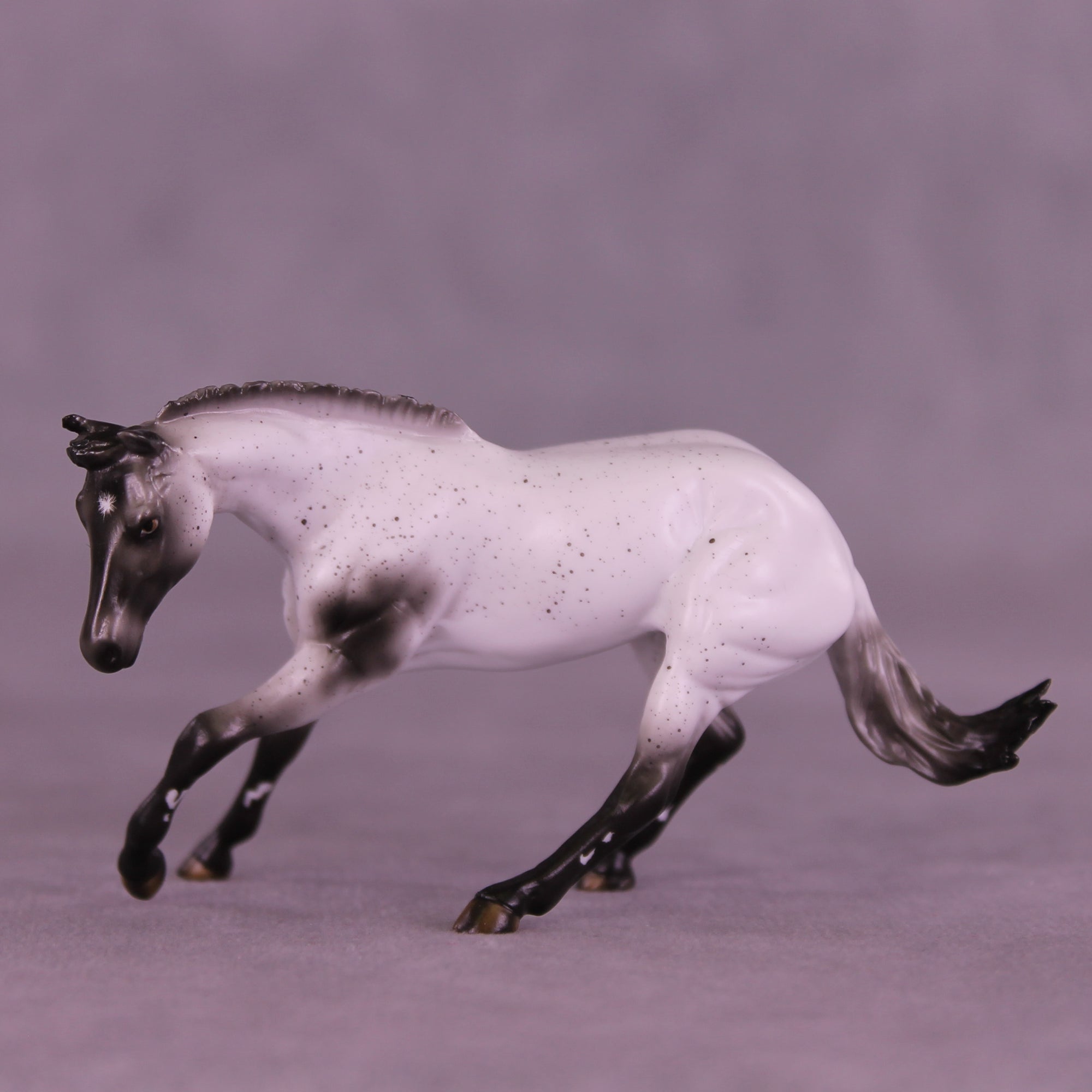 Mini Alcyone OOAK EFCM Chip Cutting Horse by Ashley Palmer & Melanie Miller SCD26