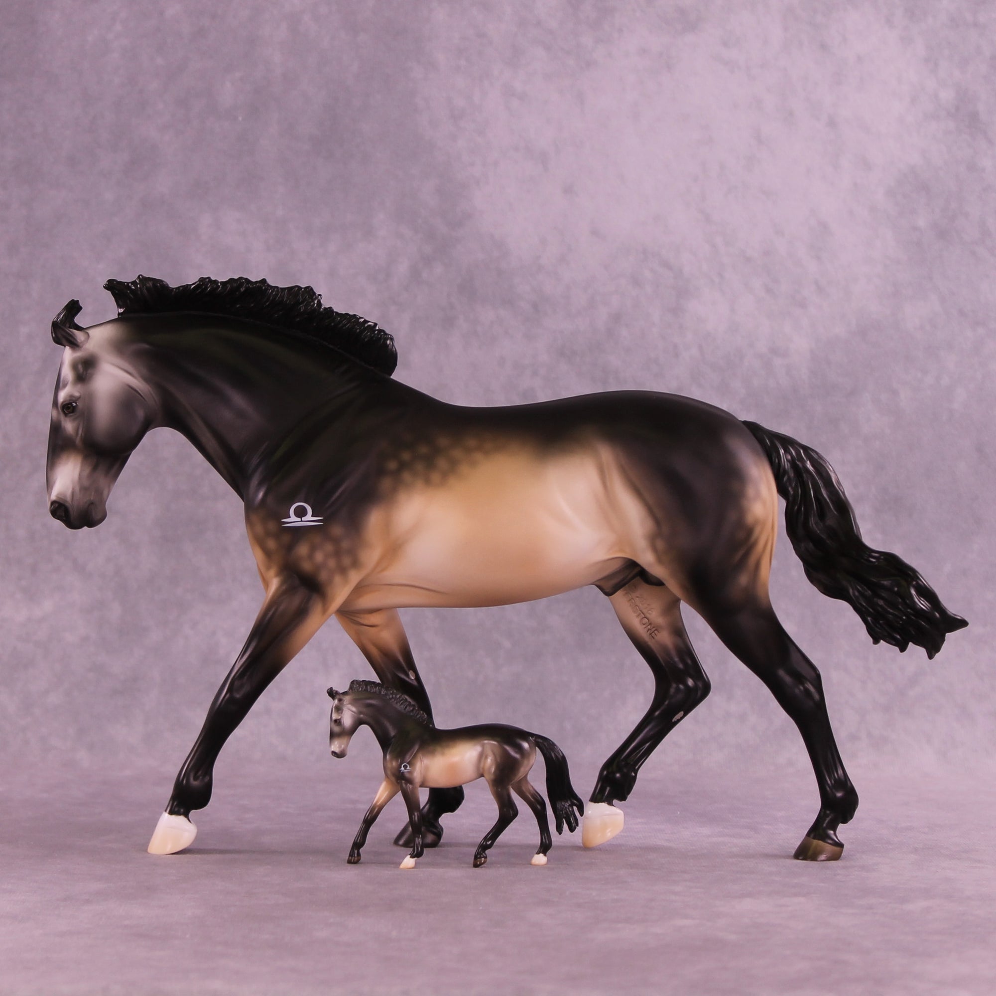 Mini Upsilon OOAK EFCM Chip Warmblood by Ashley Palmer & Melanie Miller SCD26