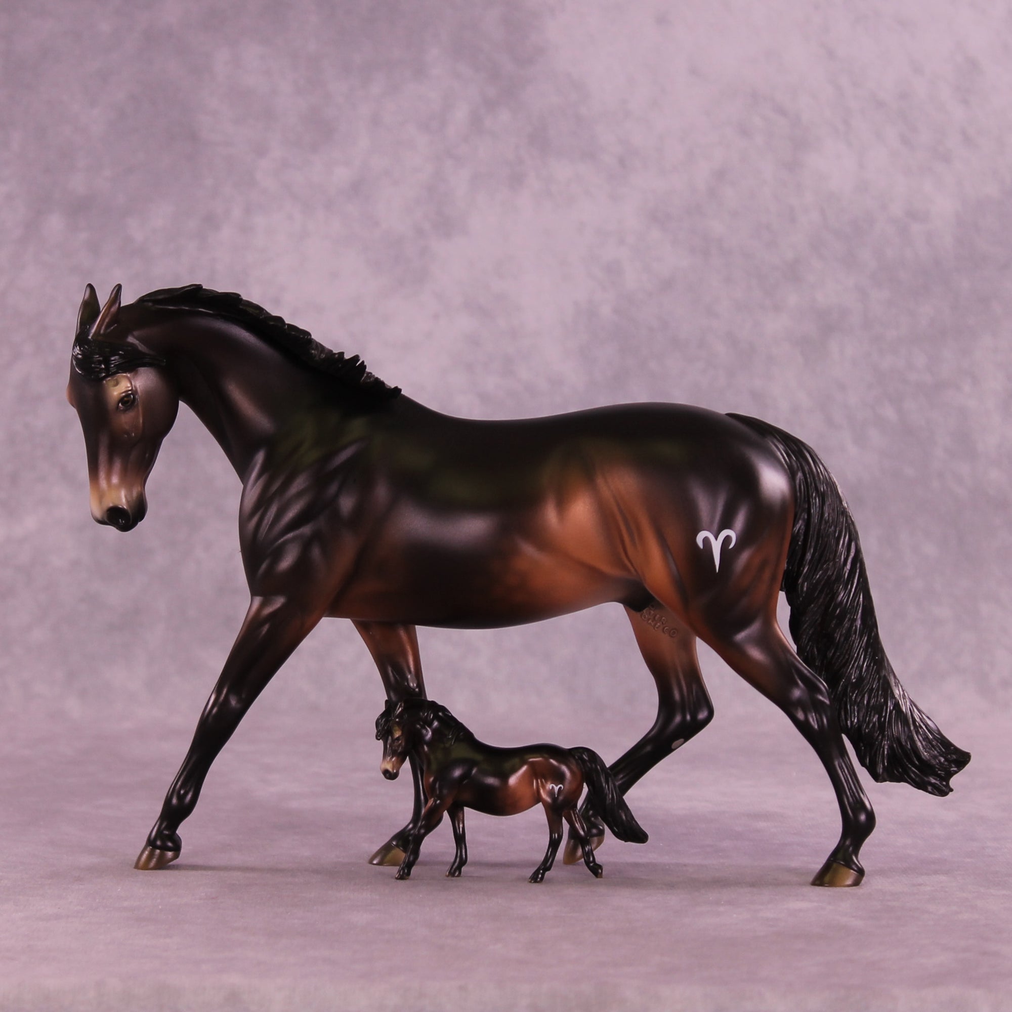 Mini Mesarthim OOAK EFCM Chip Pony by Ashley Palmer & Melanie Miller SCD26