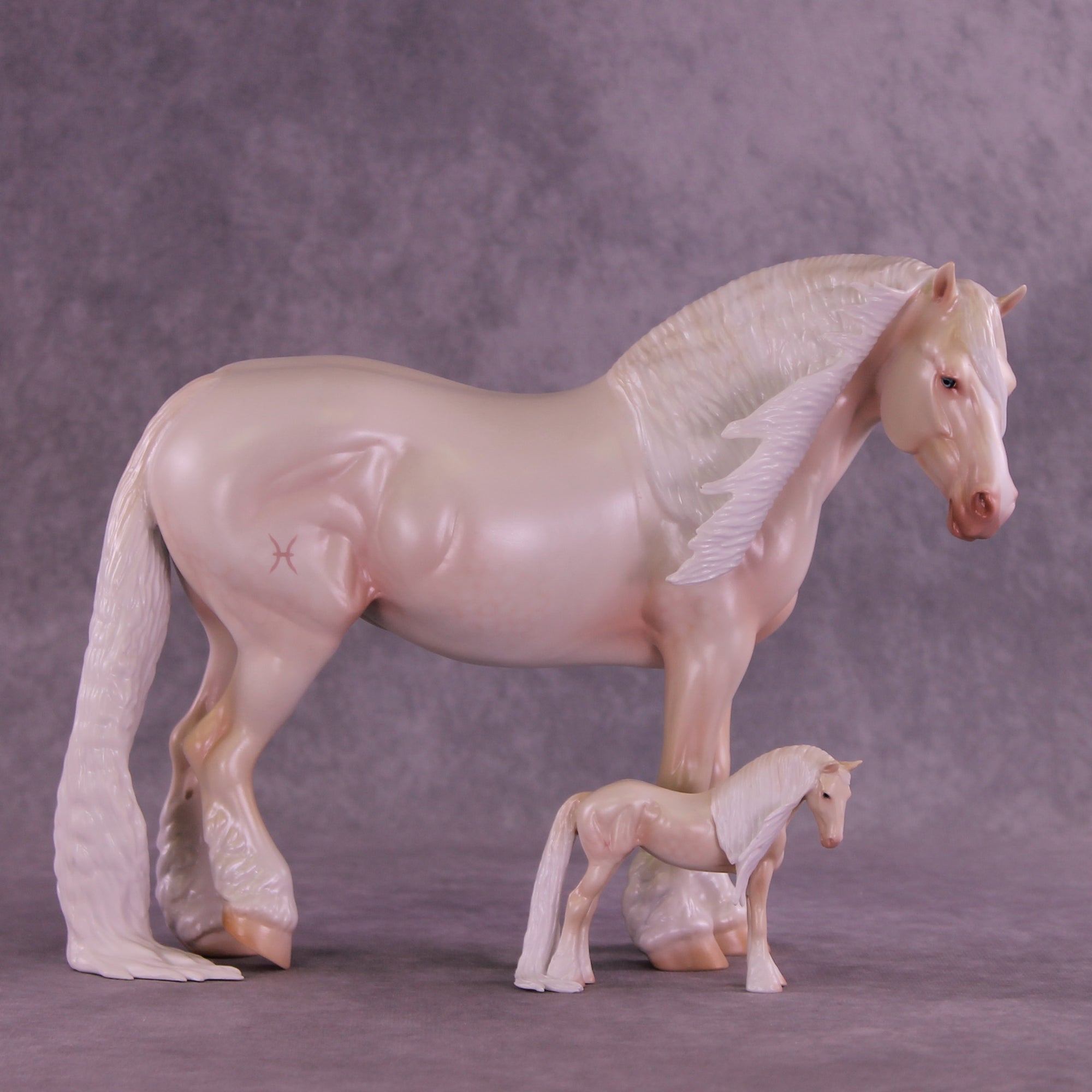 Mini Alrescha OOAK EFCM Chip Standing Drafter by Ashley Palmer & Melanie Miller SCD26