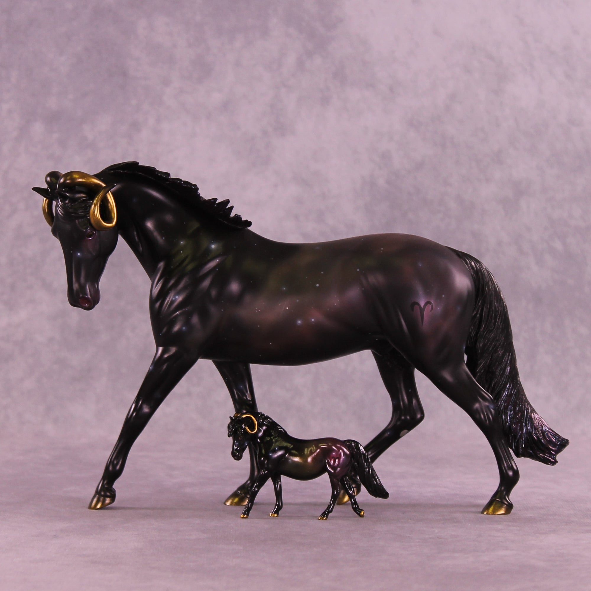 Mini Arietes OOAK EFCM Chip Pony by Ashley Palmer & Melanie Miller SCD26