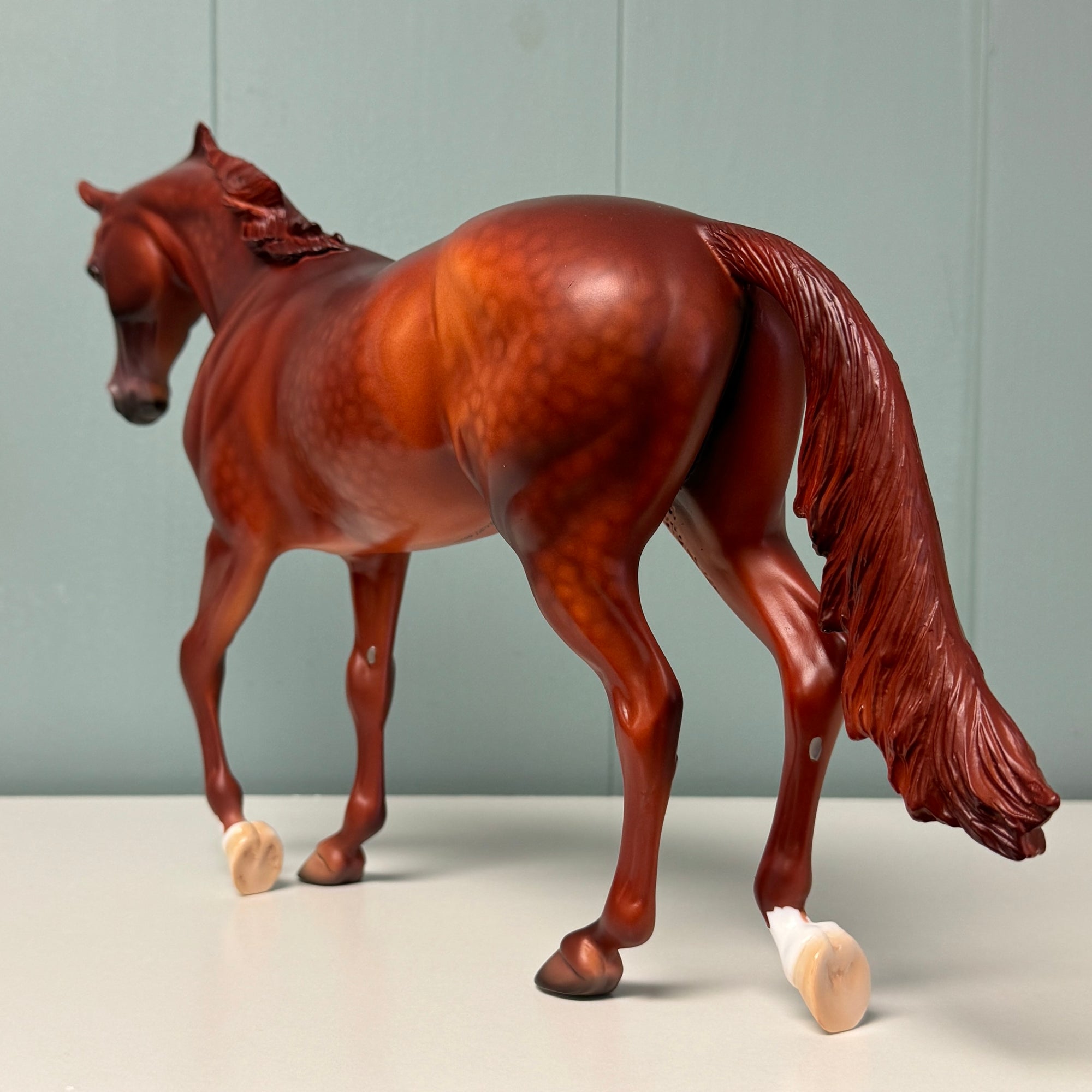 Big Red OOAK Dappled Red Chestnut Thoroughbred By Dawn Quick EQ24