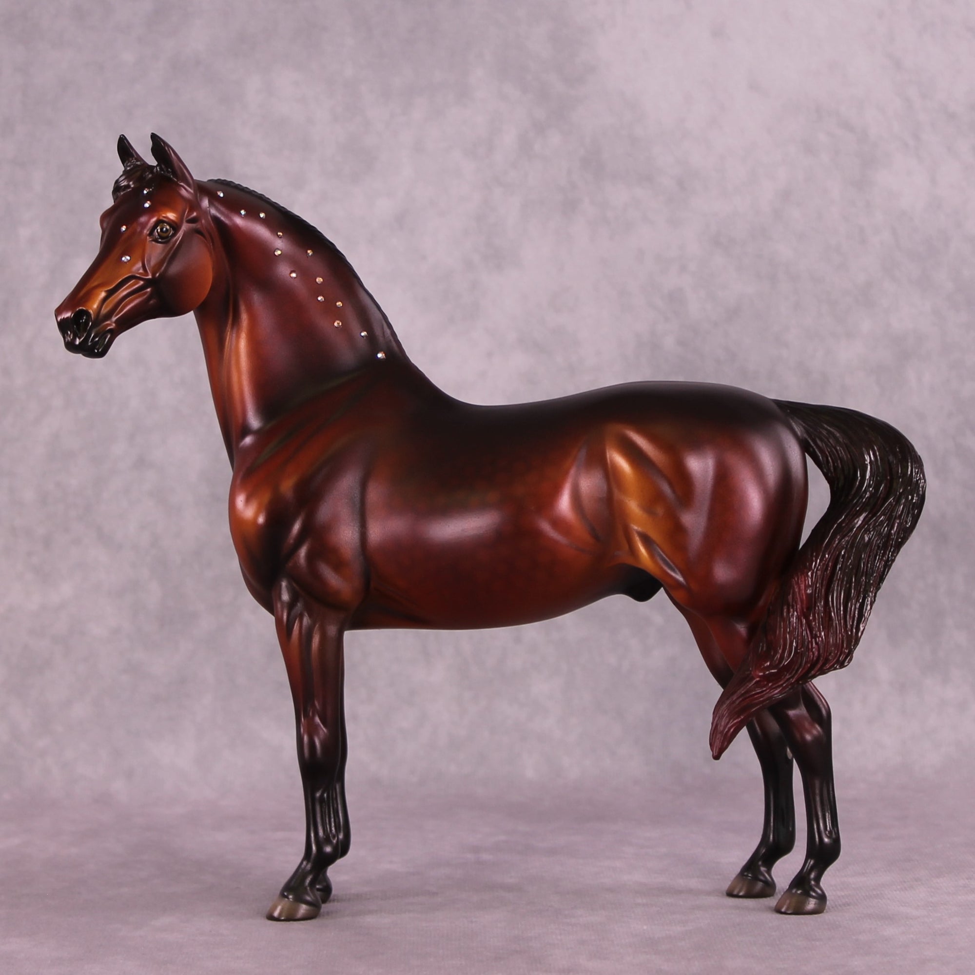 "Albert" NO FINISH CHANGE OOAK FCM Morgan Stallion by Dawn Quick and Erin Corbett EQ25
