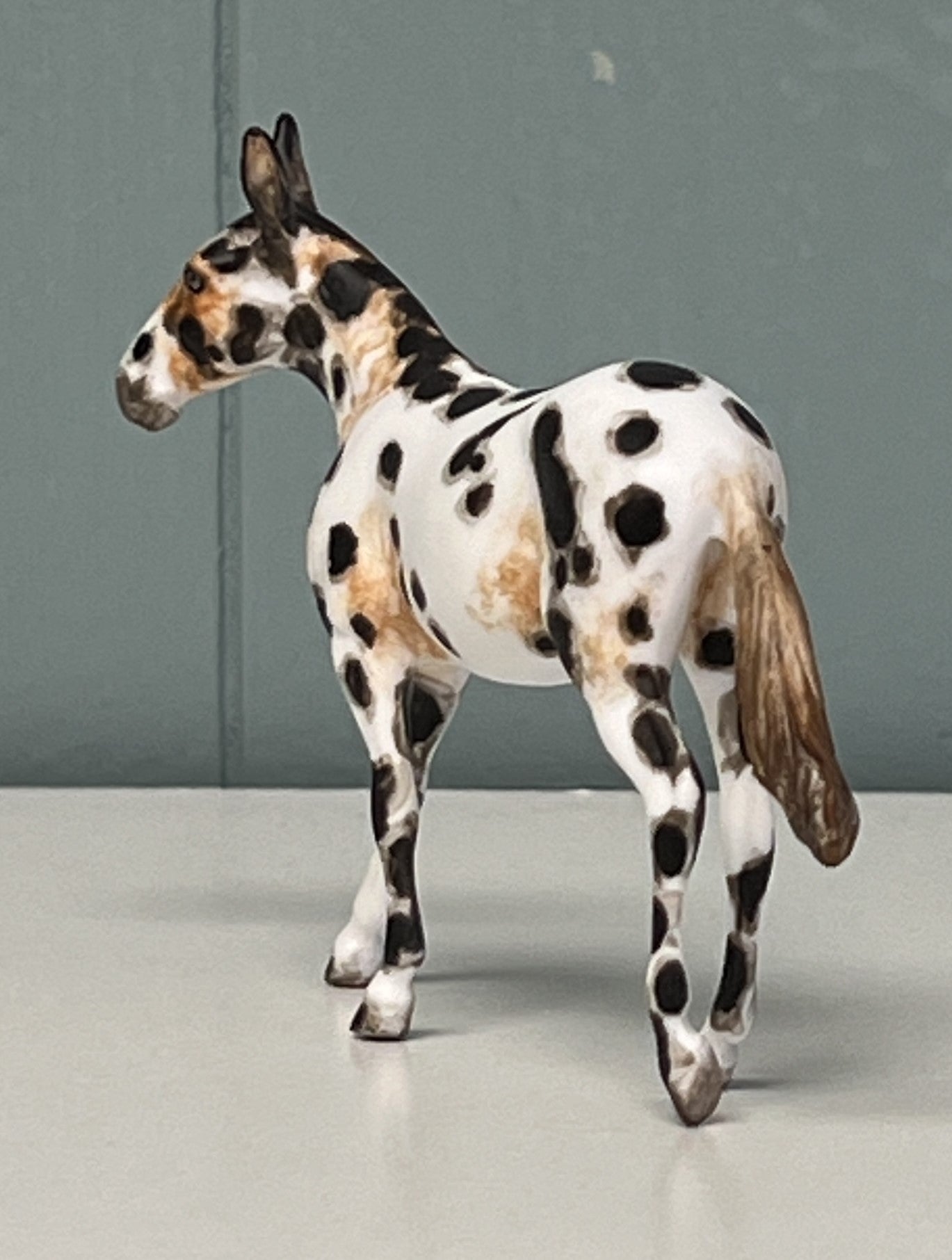 Bobalue OOAK Appaloosa Mule by Andrea Thomason Custom Mule Chip - SAMPLE & OOAK SALE APRIL 2024 SS424