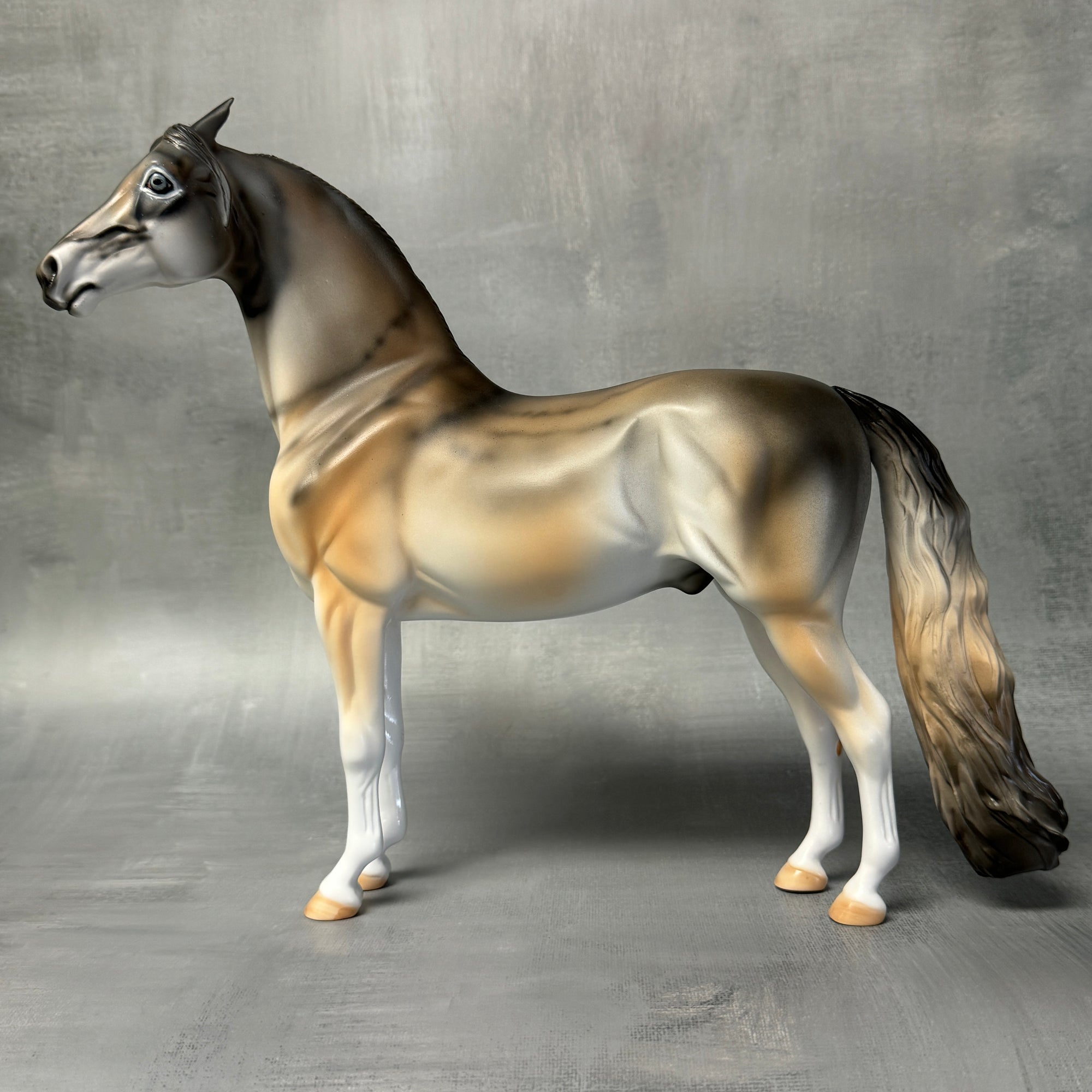 Big Bad Wolf - LE-5 Three Little Pigs Fairy Tale Deco Wolf Pinned Eared Morgan By Dawn Quick FTL24