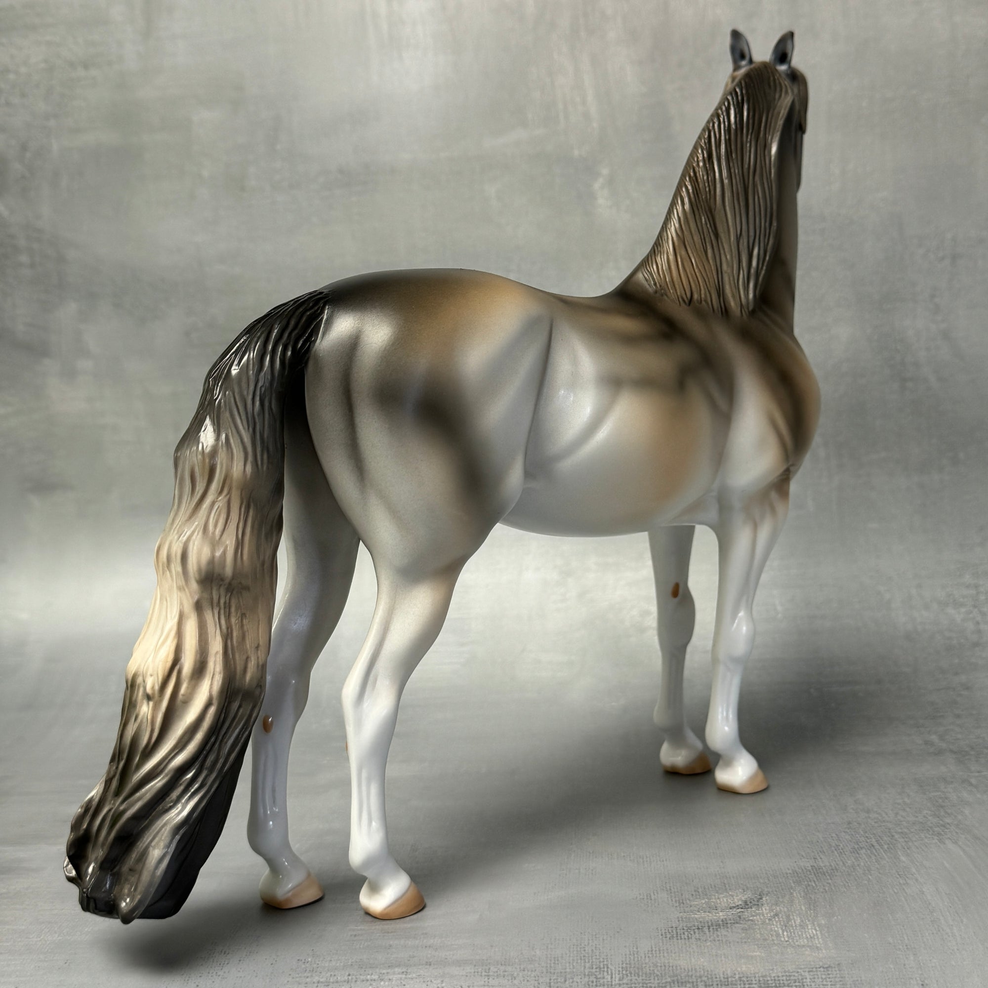 Big Bad Wolf - LE-5 Three Little Pigs Fairy Tale Deco Wolf Pinned Eared Morgan By Dawn Quick FTL24