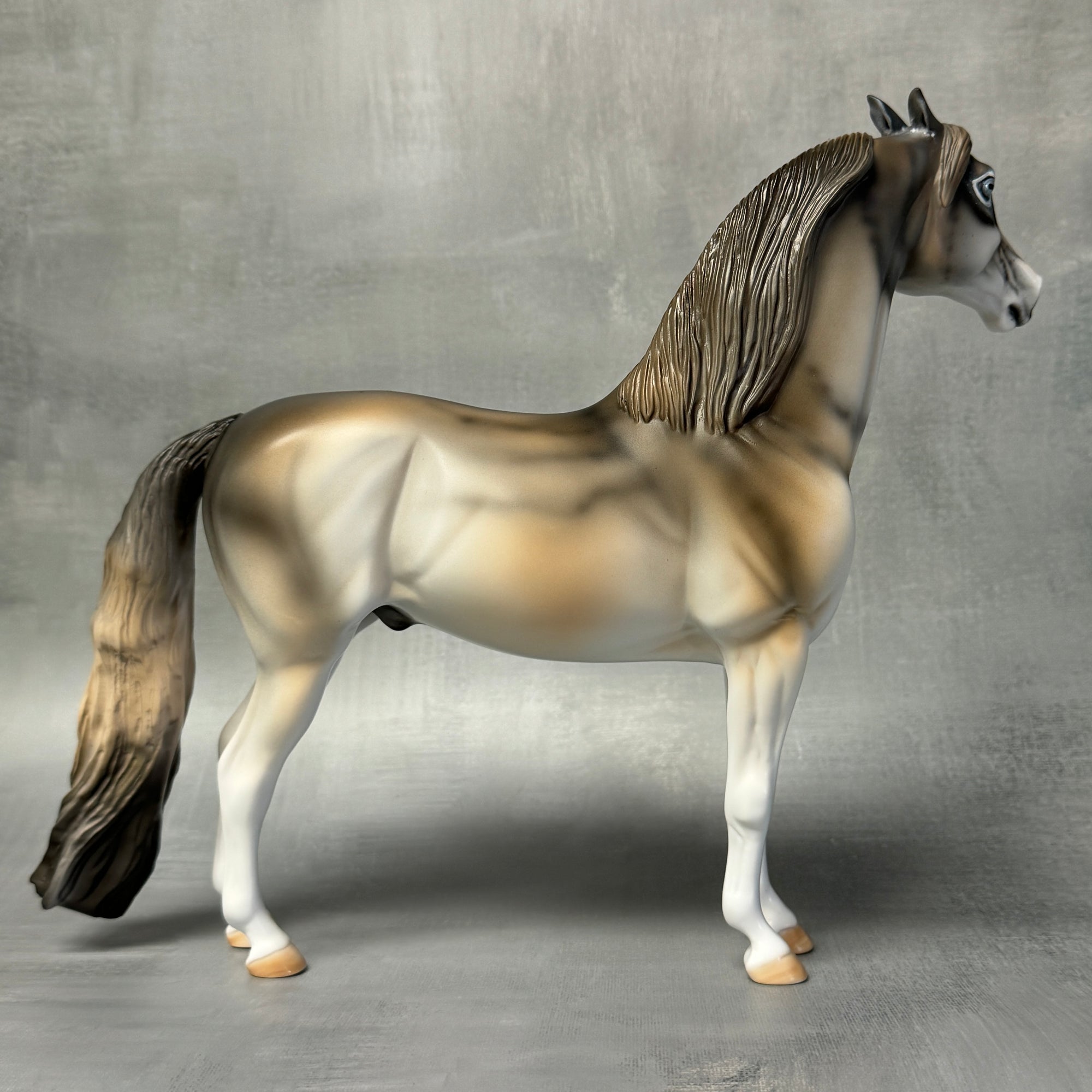 Big Bad Wolf - LE-5 Three Little Pigs Fairy Tale Deco Wolf Pinned Eared Morgan By Dawn Quick FTL24