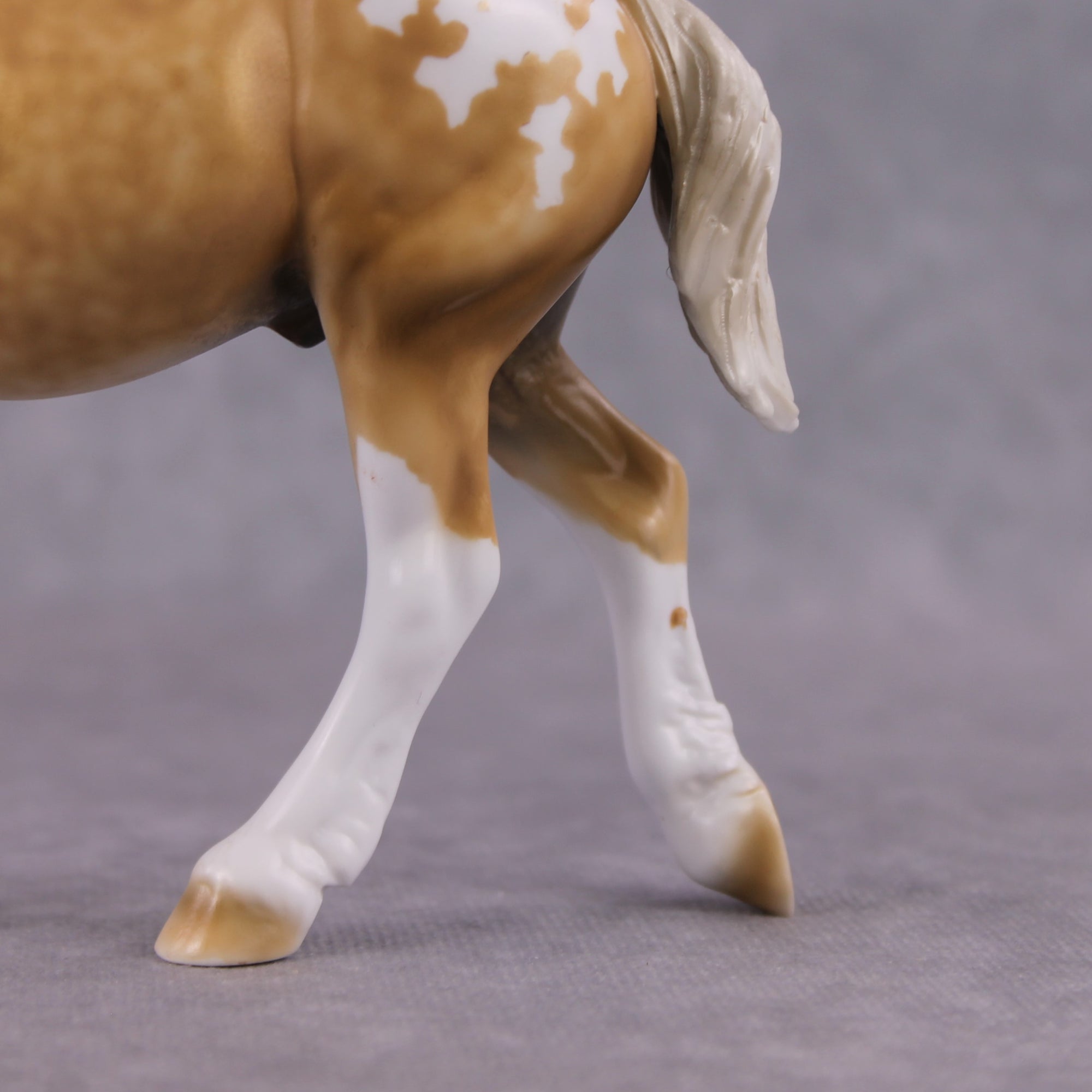 "Allspice" OOAK Deco Dappled Golden Palomino Appaloosa Winged Pebble Draft By Guest Artist Mindy Berg