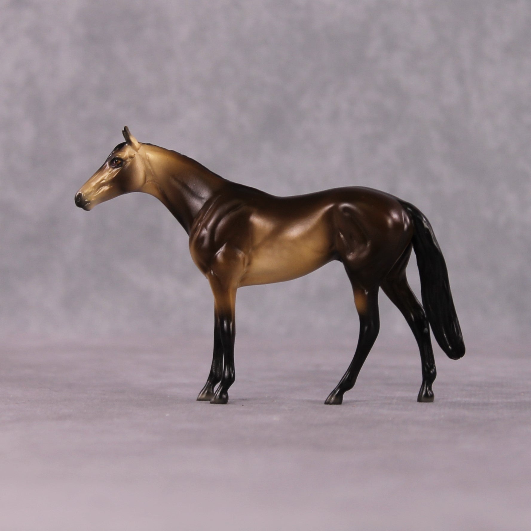 "Allure" OOAK Dappled Sooty Buckskin Thoroughbred Chip By Ellen Robbins Shakespeare Sonnet 18 & 130 Chips CL25