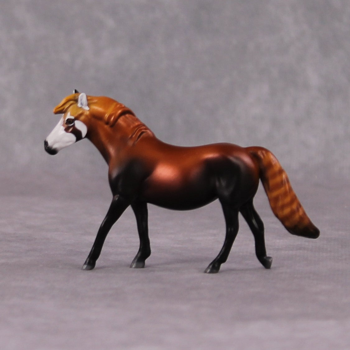 "Ailurus" LE-3 Red Panda Inspired Deco Pony Chip By Jess Hamill - 2025 The Menagerie Series MS25
