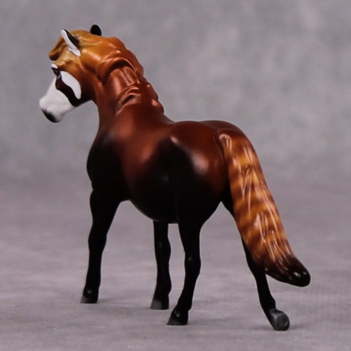 "Ailurus" LE-3 Red Panda Inspired Deco Pony Chip By Jess Hamill - 2025 The Menagerie Series MS25