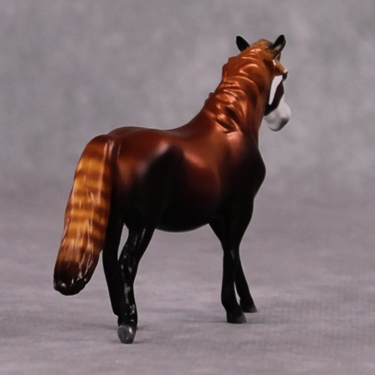 "Ailurus" LE-3 Red Panda Inspired Deco Pony Chip By Jess Hamill - 2025 The Menagerie Series MS25