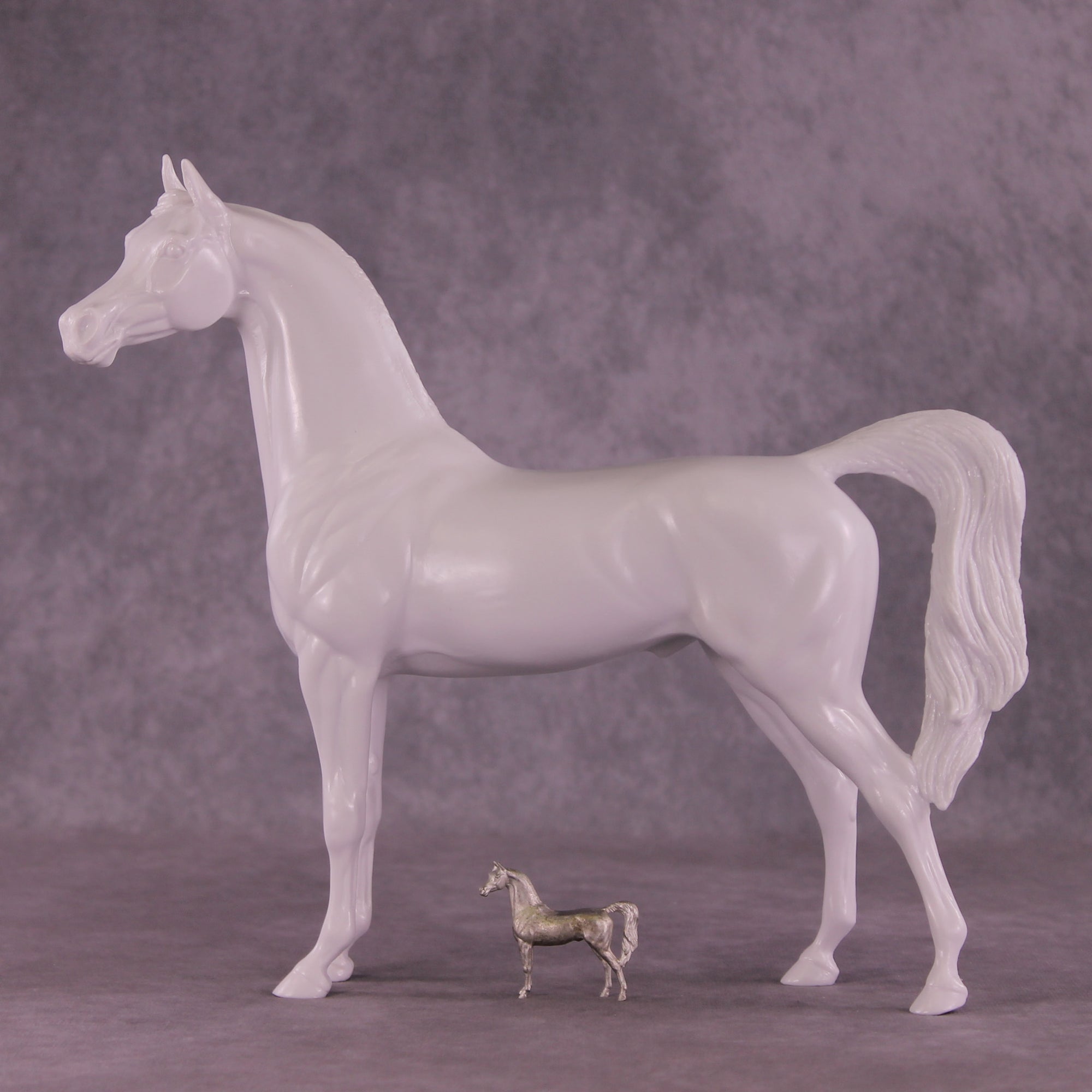 NEW 2025 Micro Pewter Arabian Stallion 1:64 Scale