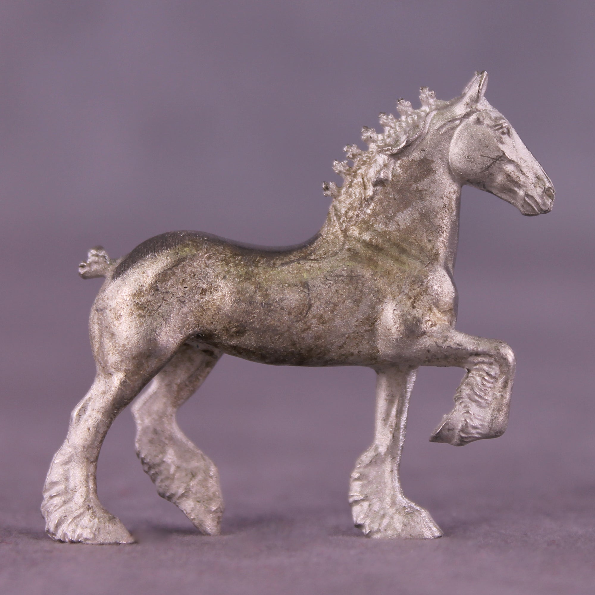 NEW 2025 Micro Pewter Trotting Drafter 1:64 Scale