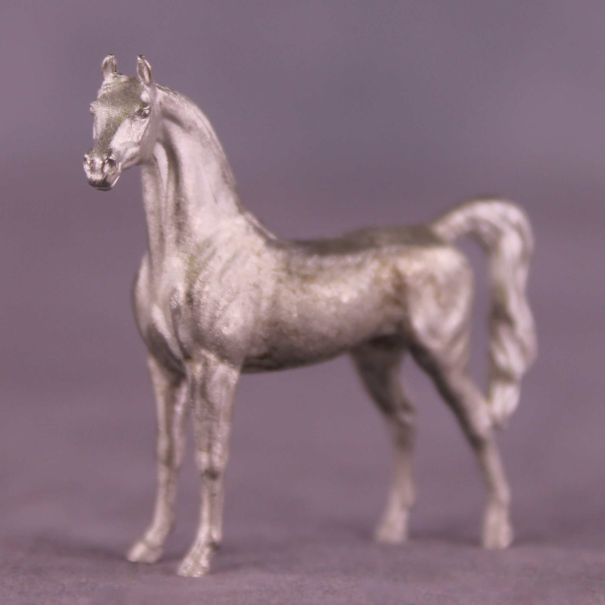 NEW 2025 Micro Pewter Arabian Stallion 1:64 Scale