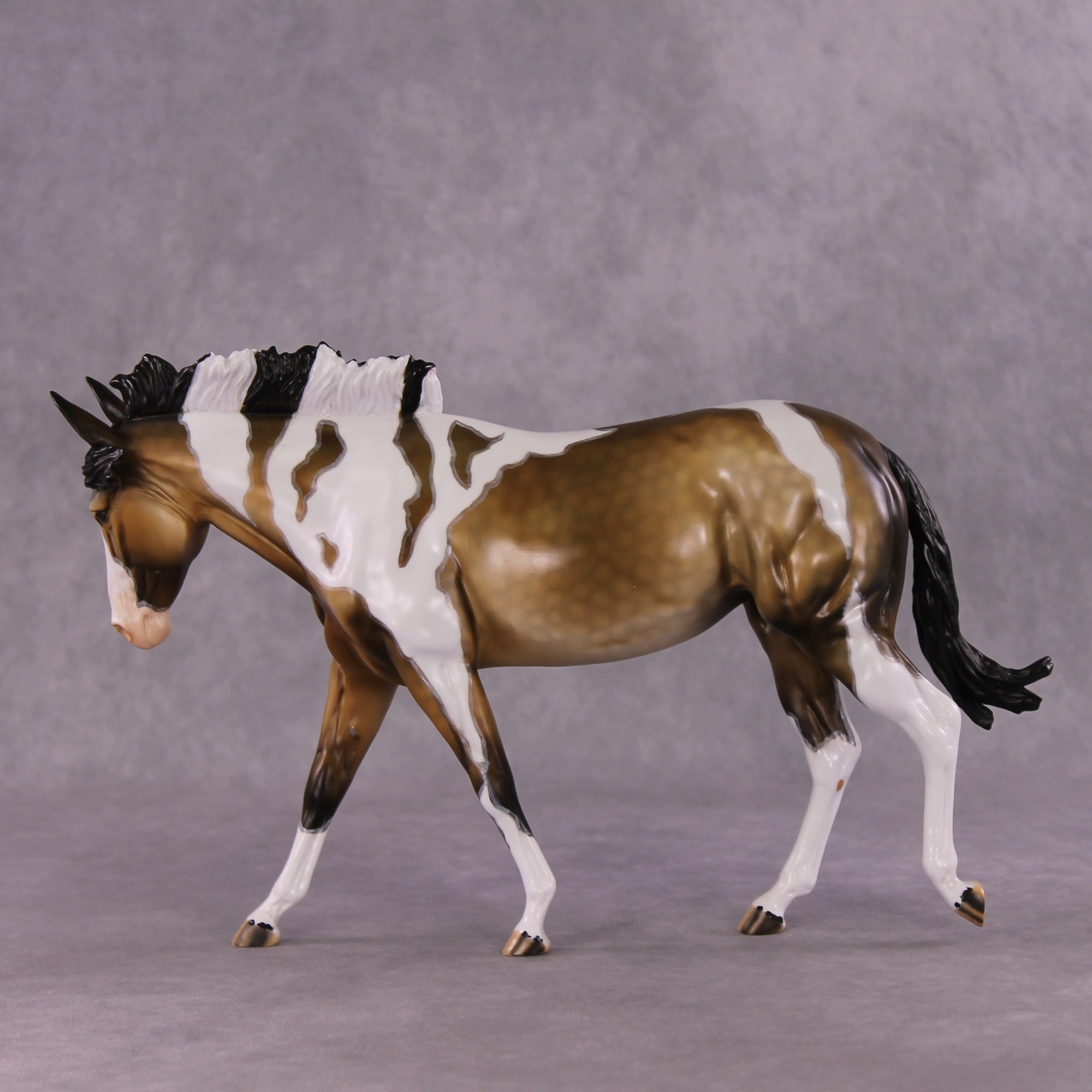 "Afternoon Coffee" OOAK FCM Large Mule by Dawn Quick SHCF25