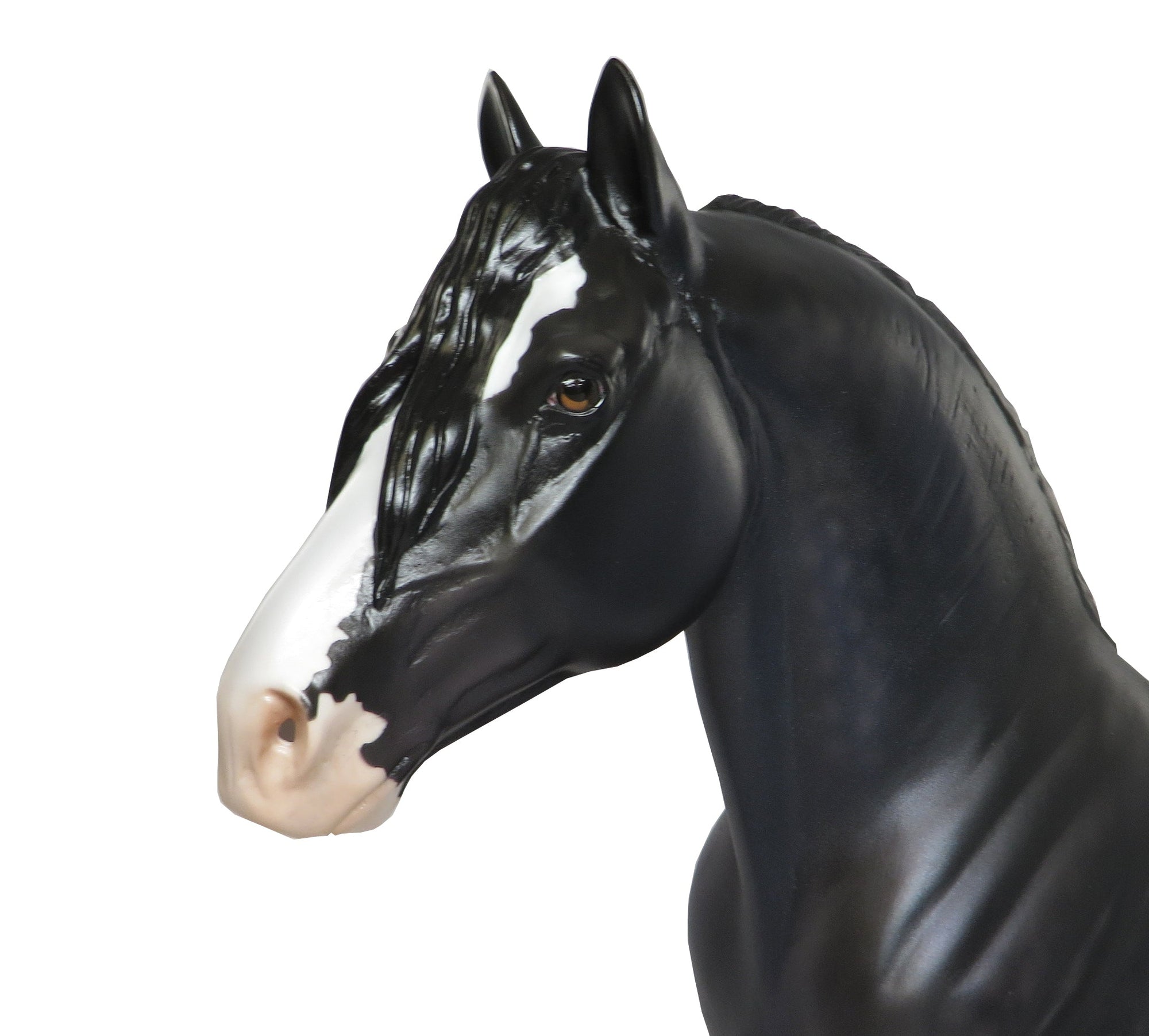 ANGUS-LE-10 DAPPLE BLACK STANDING DRAFTER MODEL HORSE EQ 2016 7/28