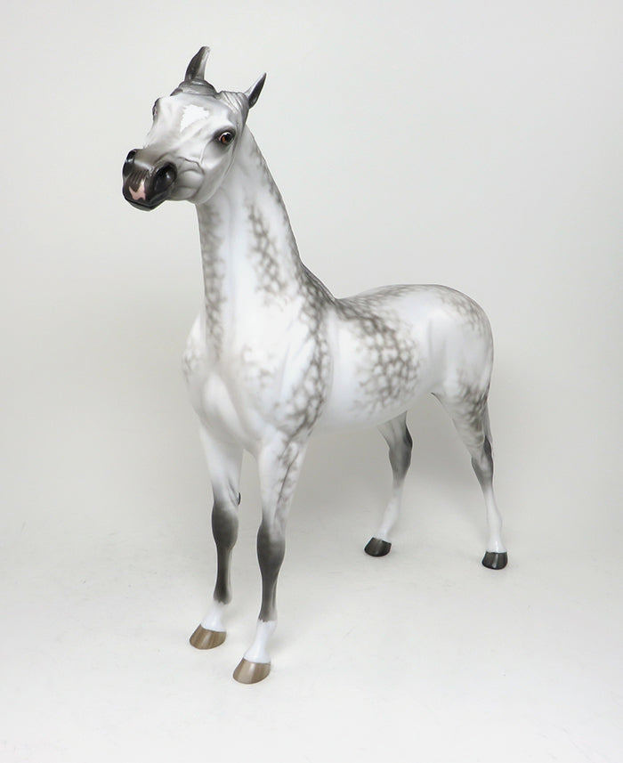 SUKKA - LIMITED EDITION STAR DAPPLE GREY ARABIAN MODEL HORSE by SHERYL LEISURE - LE2 - 1/15
