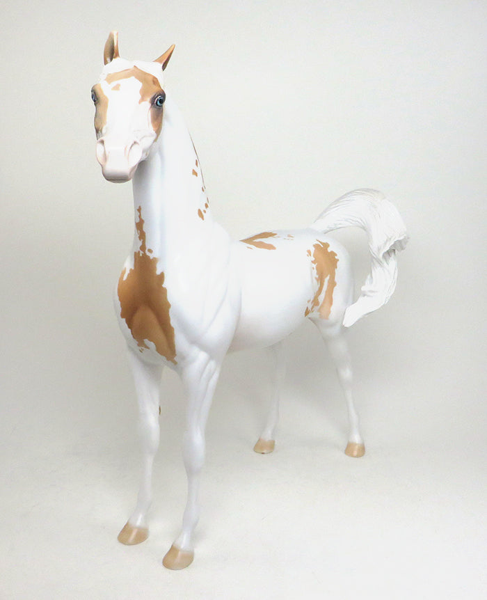 FALL FROM GRACE - OOAK PALOMINO PAINT ARABIAN MODEL HORSE - 1/22