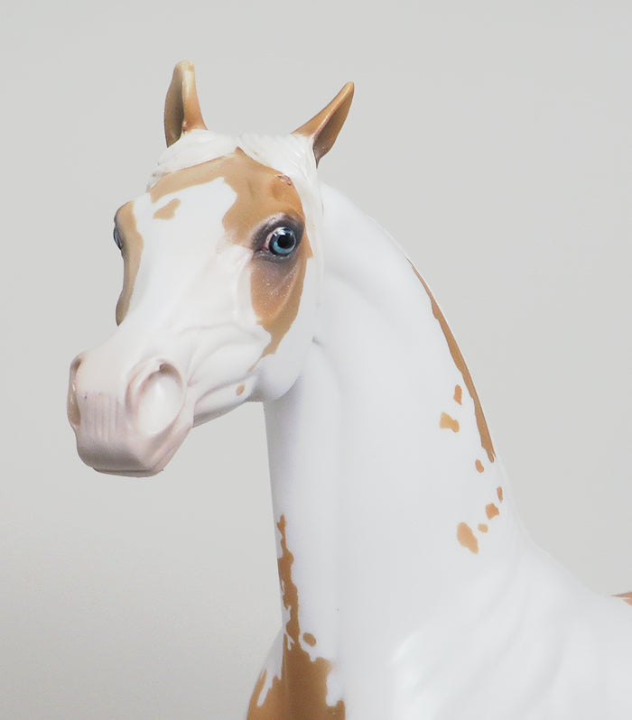 FALL FROM GRACE - OOAK PALOMINO PAINT ARABIAN MODEL HORSE - 1/22