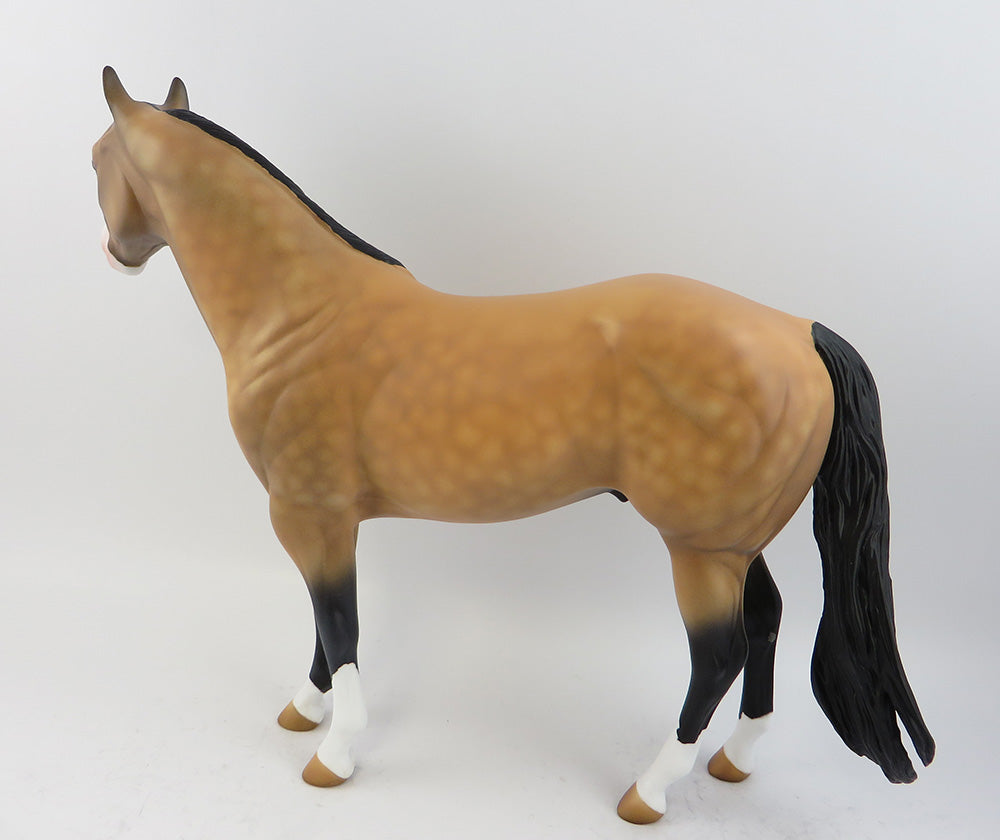 BACKLASH DAPPLE BUCKSKIN ISH MODEL HORSE 3/27