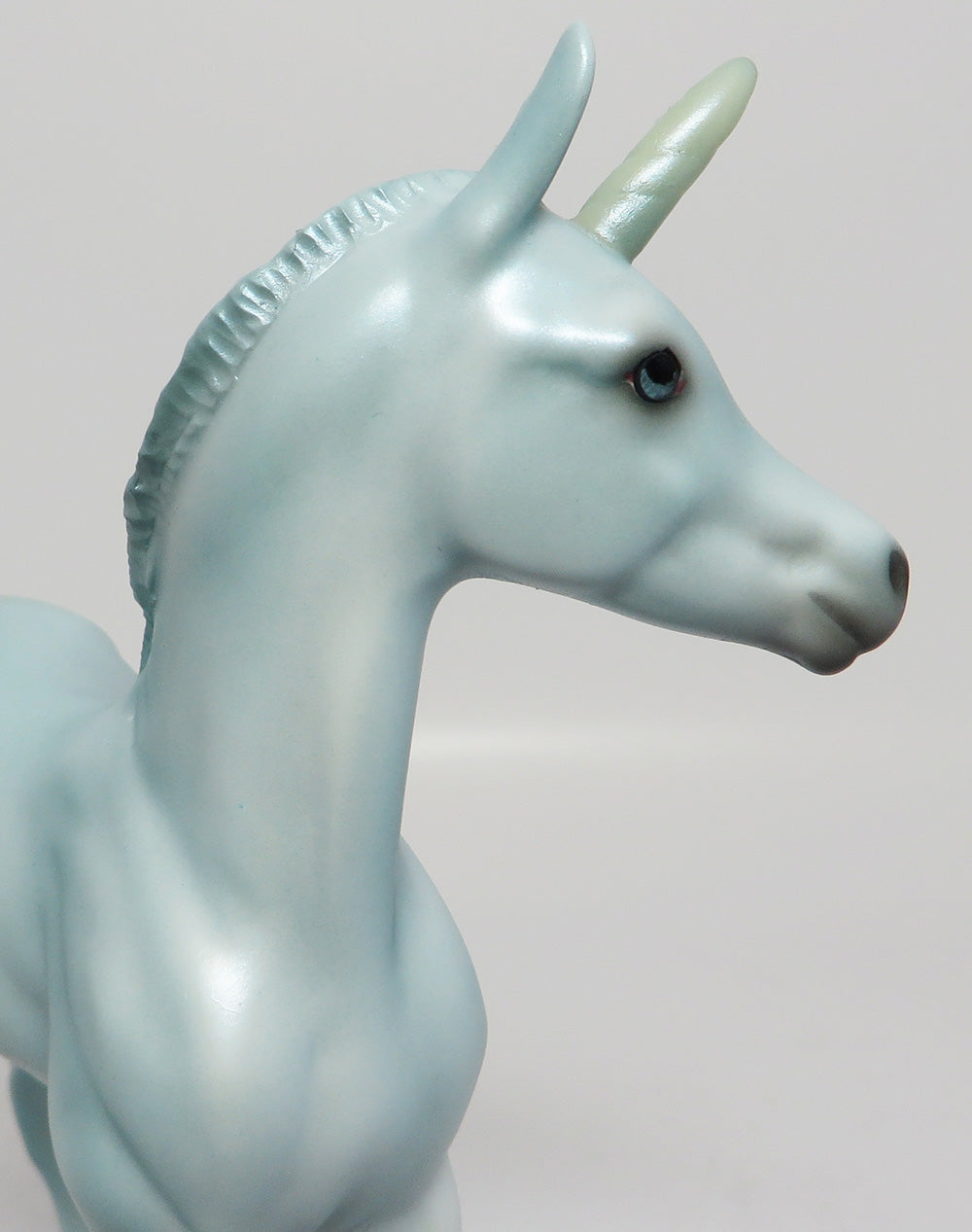 BLUE BELLE-OOAK BLUE TURNED HEAD UNICORN MODEL HORSE EQ 2017