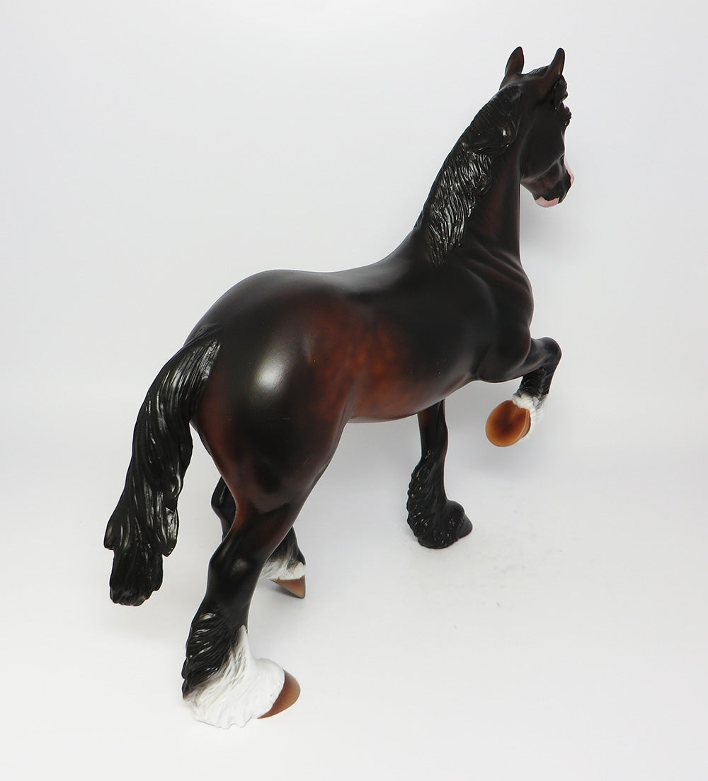 CHICKSAW-OOAK DARK DAPPLE BAY TROTTING DRAFTER EQ 2017