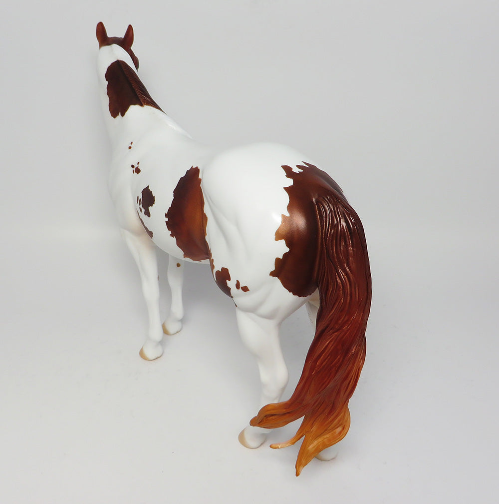 FREEDOM FIRE-OOAK CHESTNUT PAINT ISH MODEL HORSE BY DAWN QUICK 04/15/17