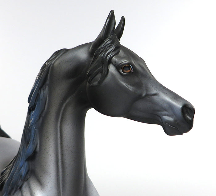 GENTLEMEN IN BLUE-OOAK BLUE ROAN ARABIAN MODEL HORSE 6/29